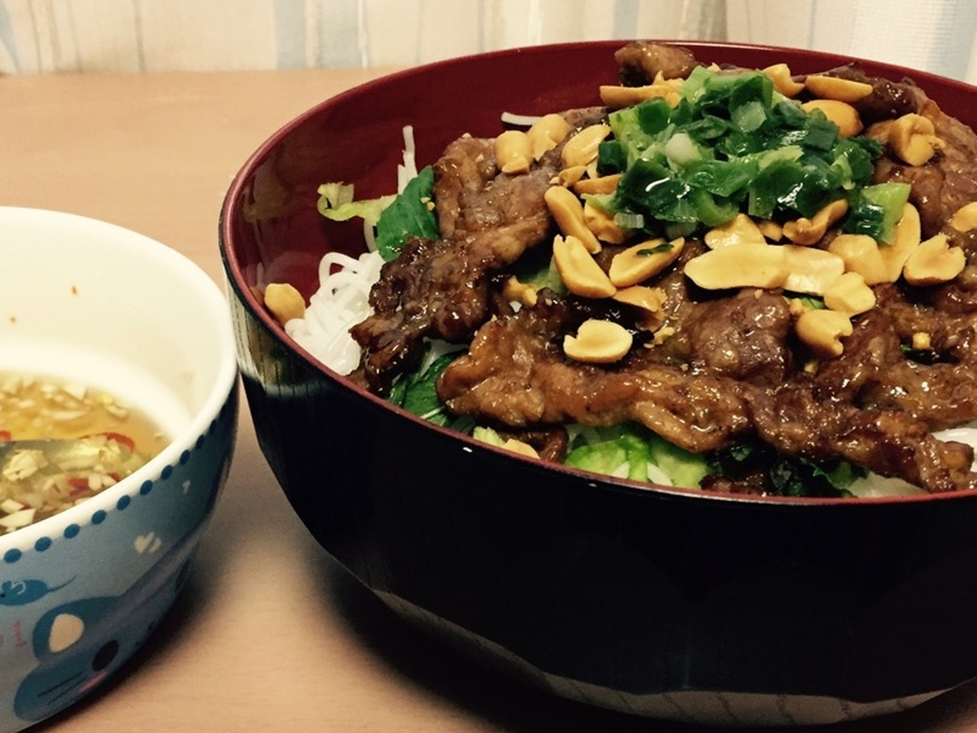 Bún thịt nướng (Vietnamese rice noodle bowl with pork)