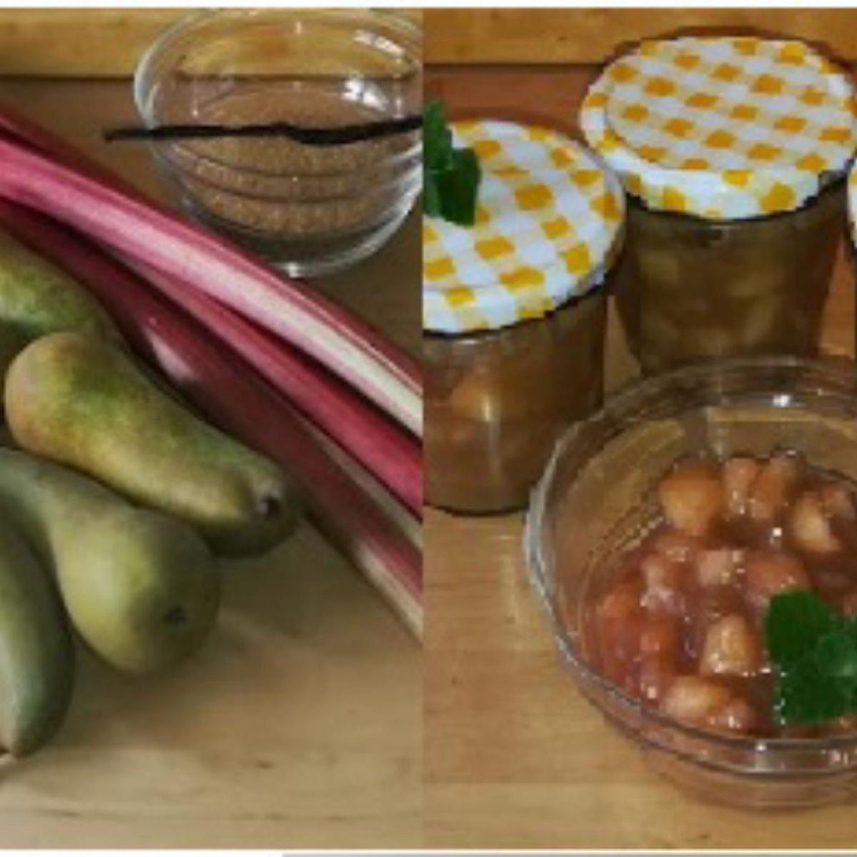 Birne meets Rhabarber | Rezept | Kitchen Stories