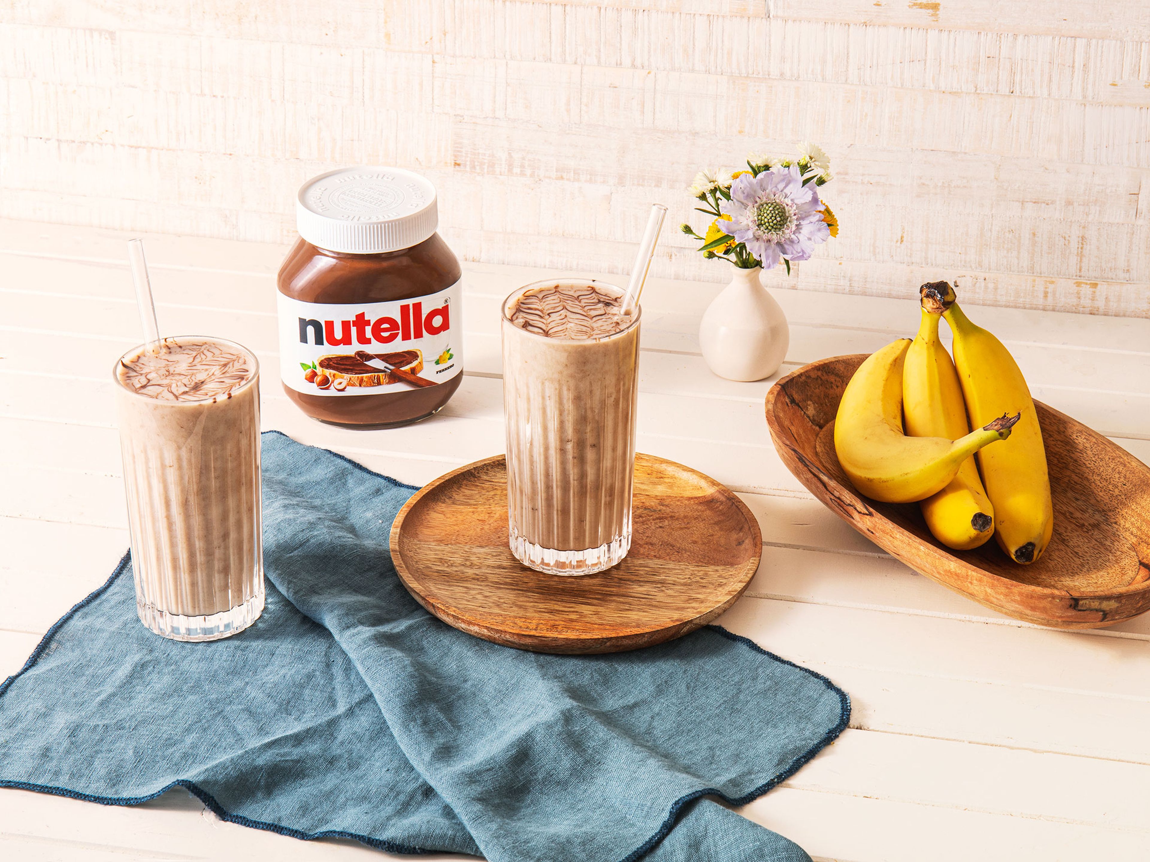 Bananen-Icecream-Milkshake mit nutella®