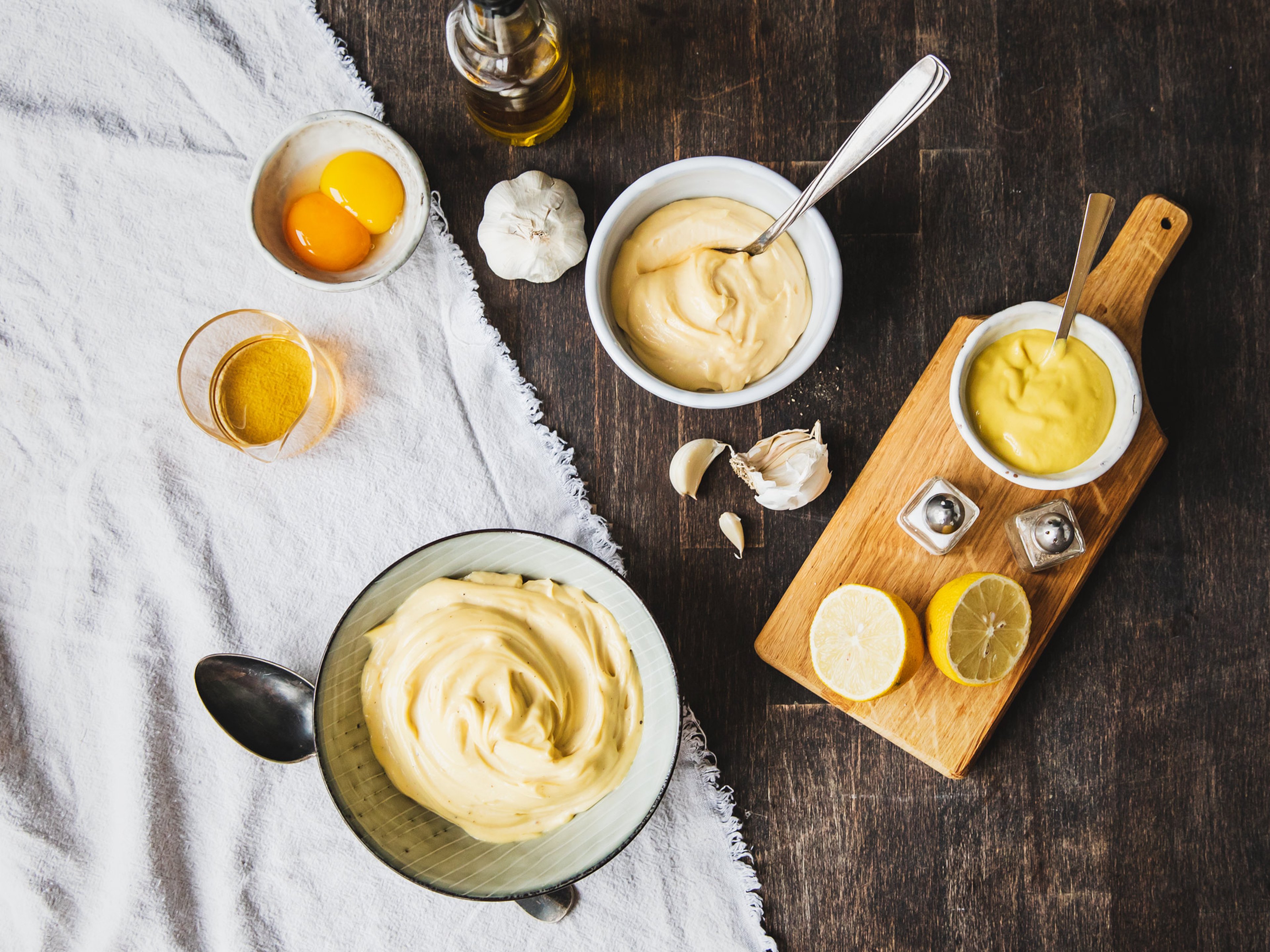 Aioli und Mayonnaise blitzschnell selber machen