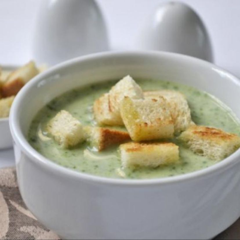 Spinatcremesuppe