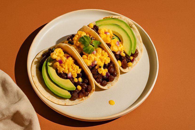 Ein proteinreiches Frühstück ist einfach mit unserem Schwarze-Bohnen-Tacos