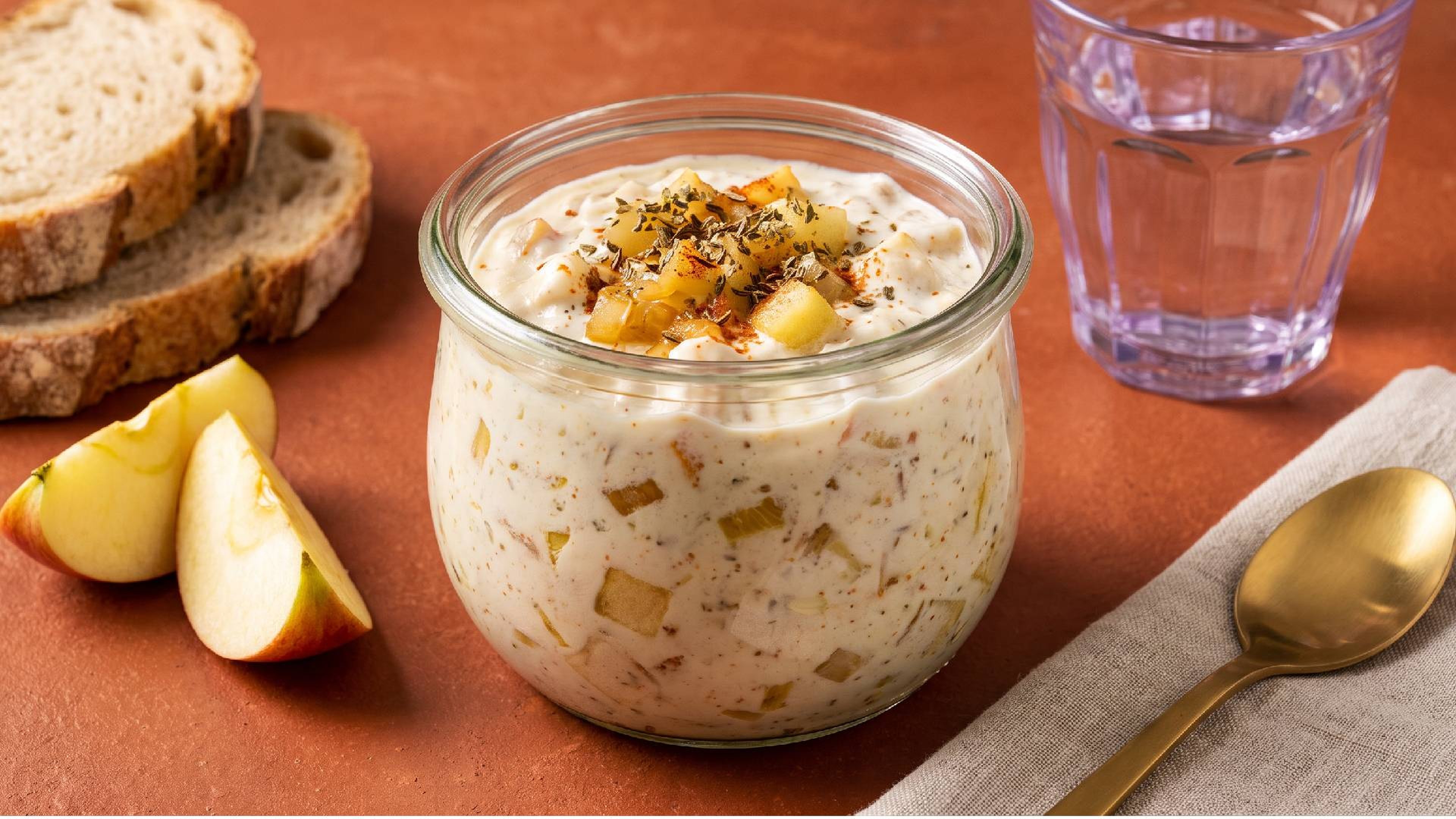 Apfel-Zwiebel-Aufstrich: perfekt für Brot und als Dip