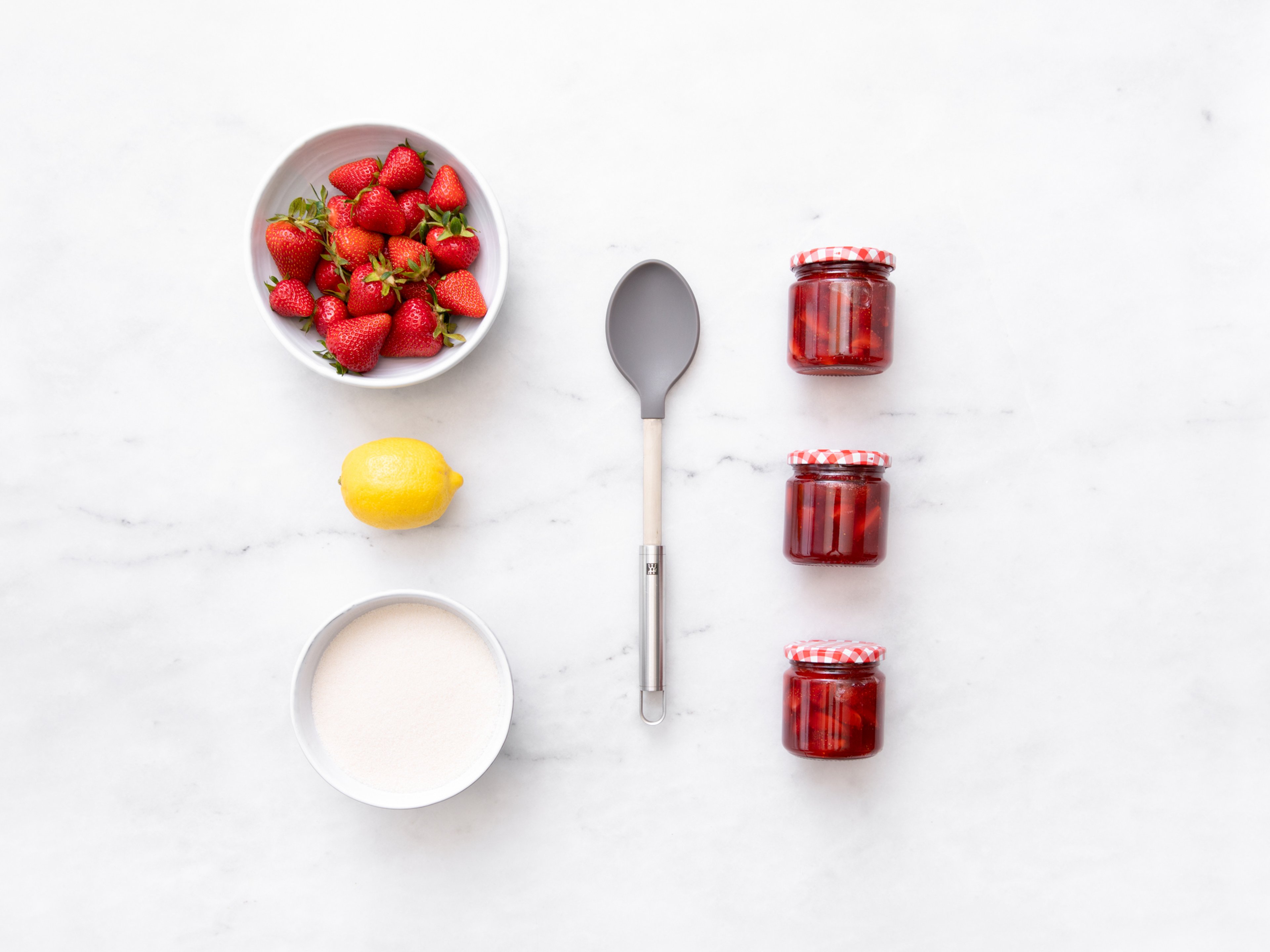 Homemade fresh strawberry jam