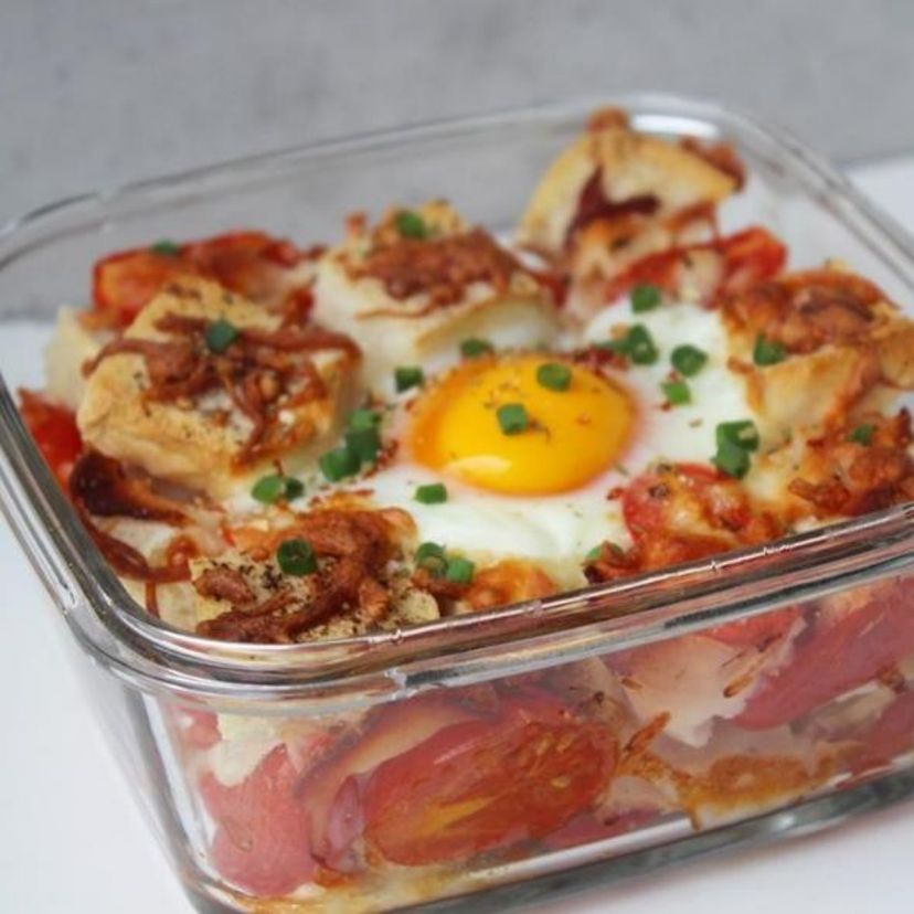 Herzhafter Toastauflauf