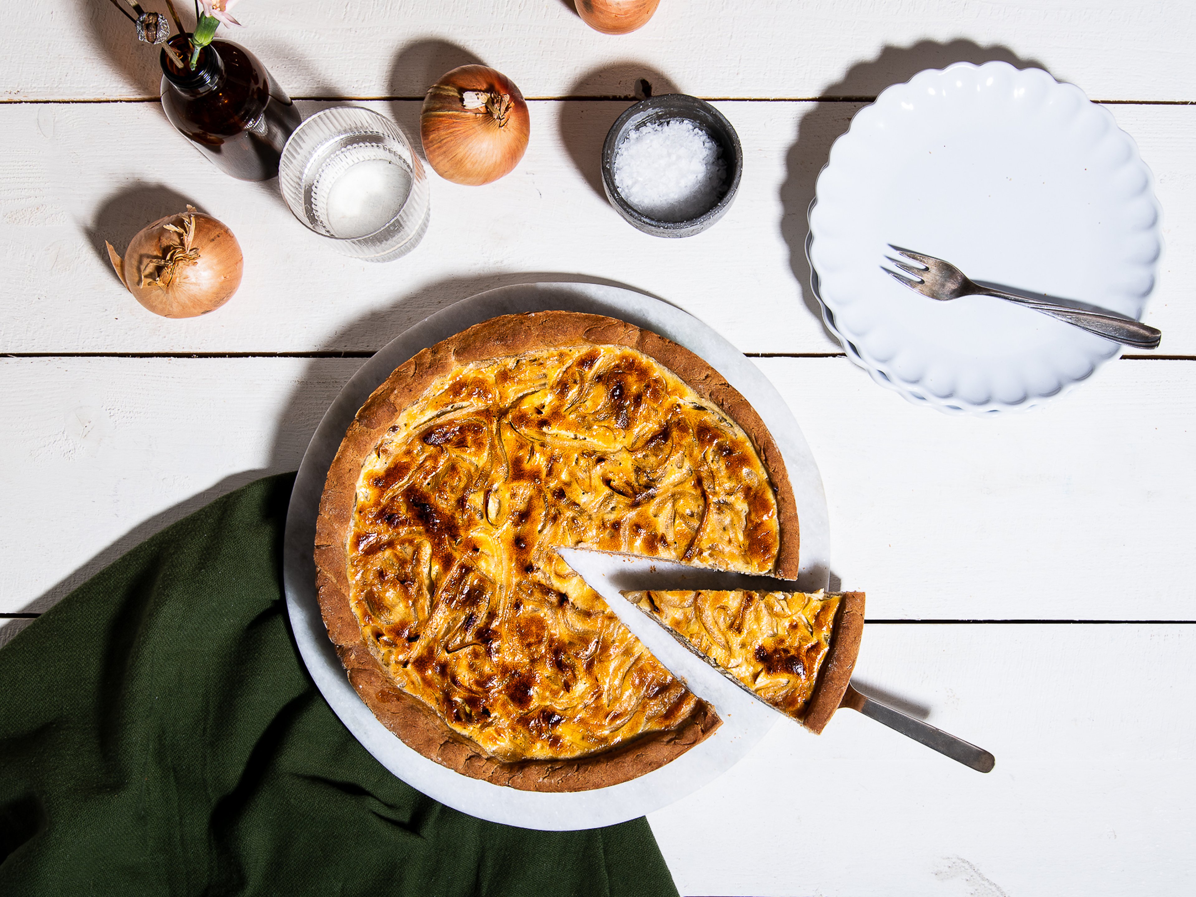 Zwiebelkuchen (German onion pie)