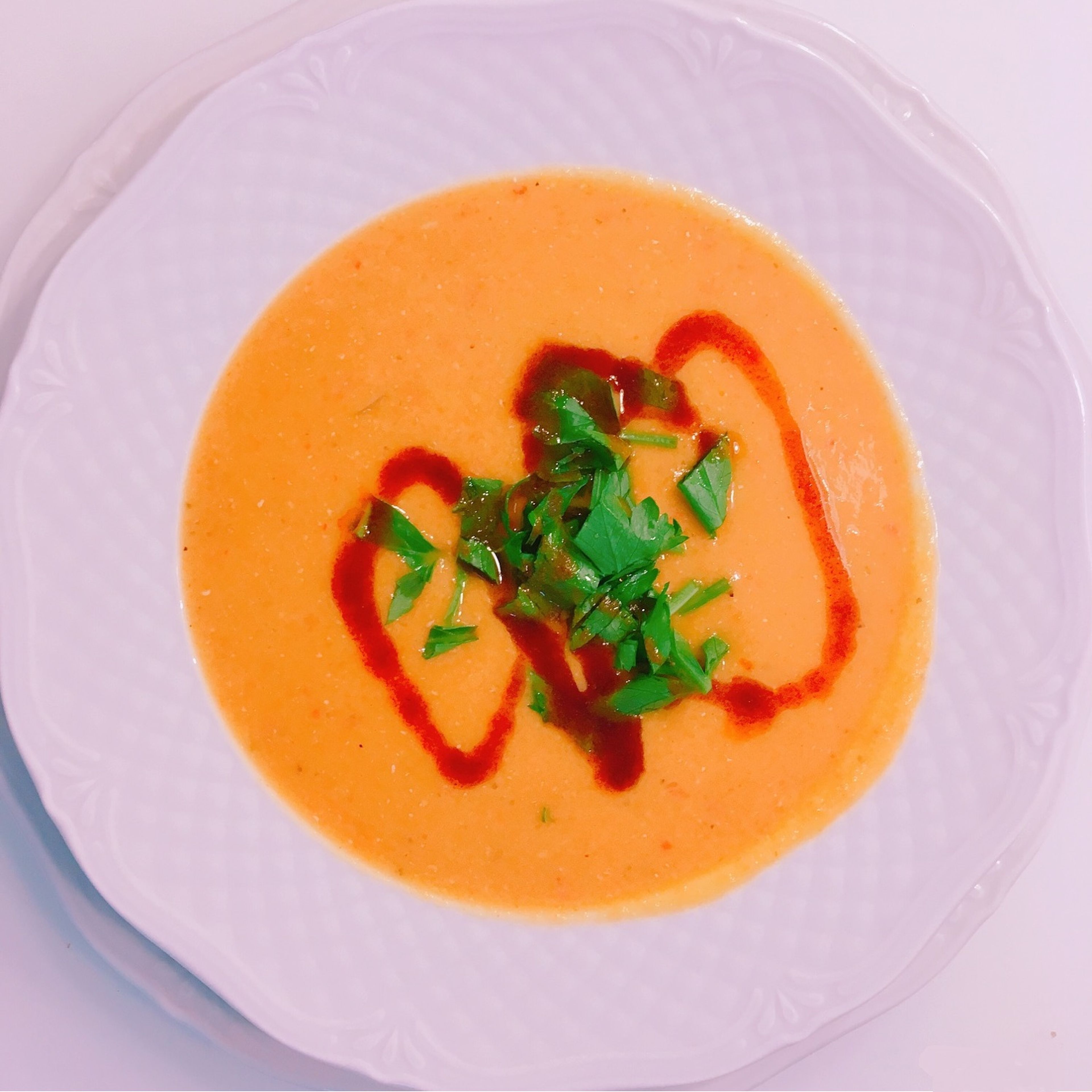 Turkish-inspired red lentil soup