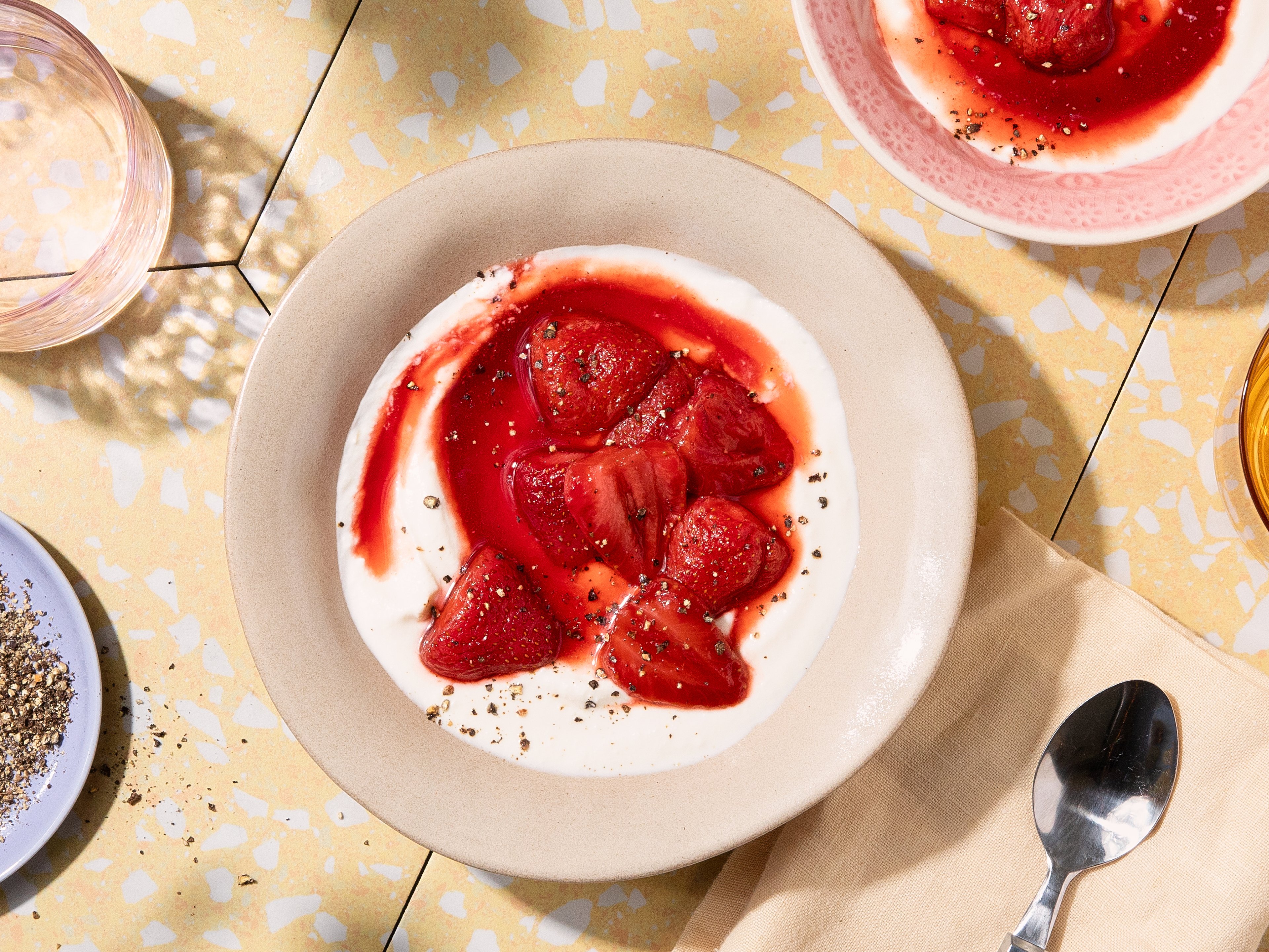 Balsamic roasted strawberries