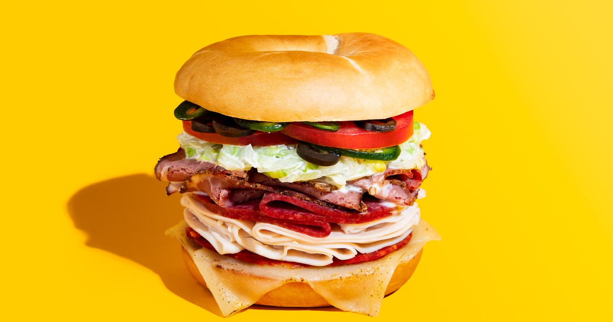 Grinder Bagel Sandwich | Rezept | Kitchen Stories