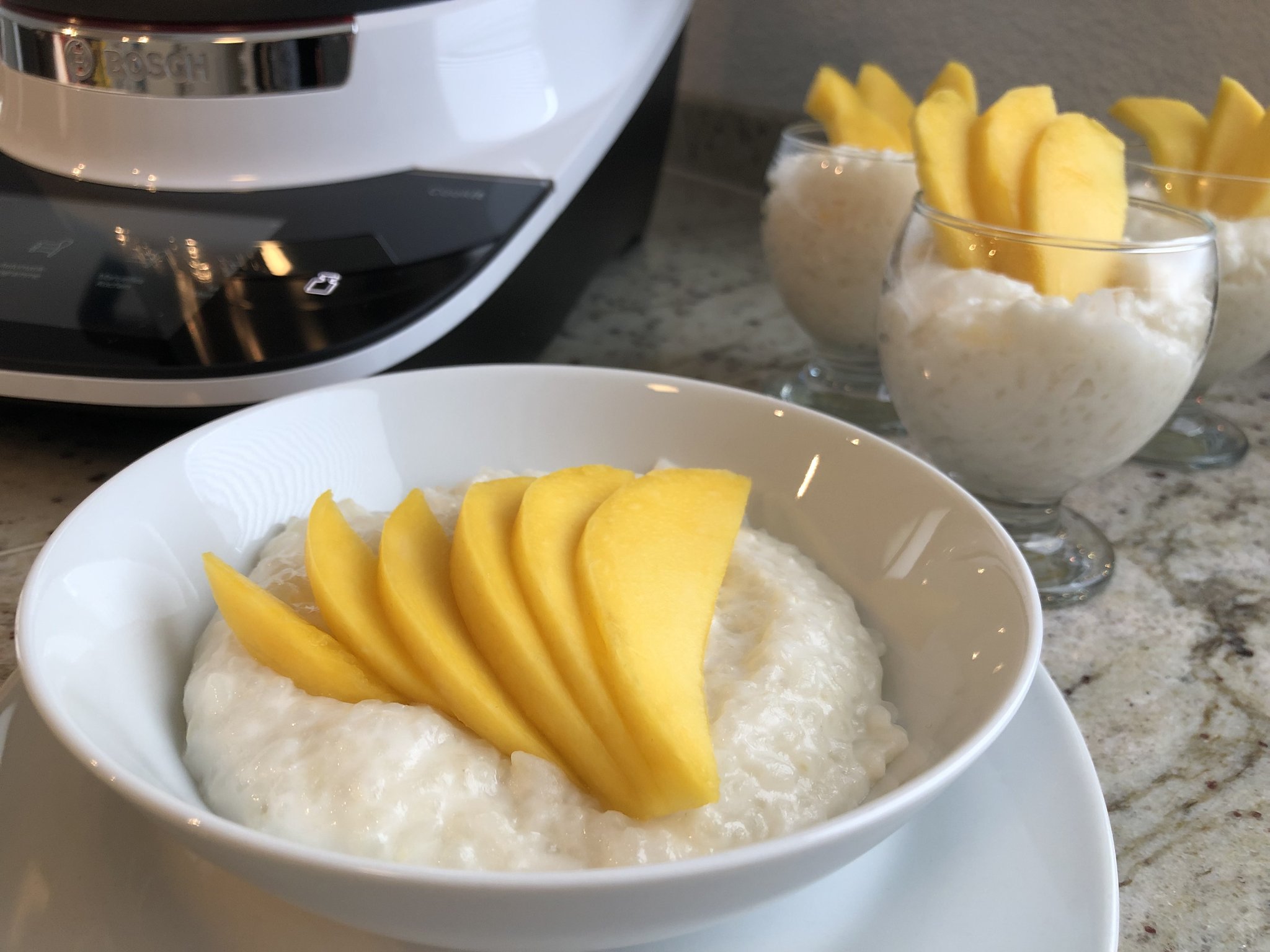 Kokosmilchreis mit Mango im Cookit | Rezept | Kitchen Stories