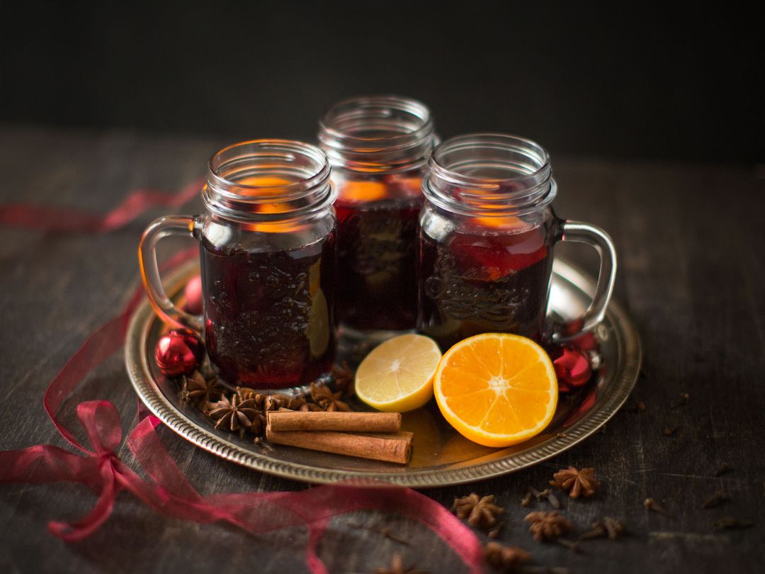 Warming mulled wine
