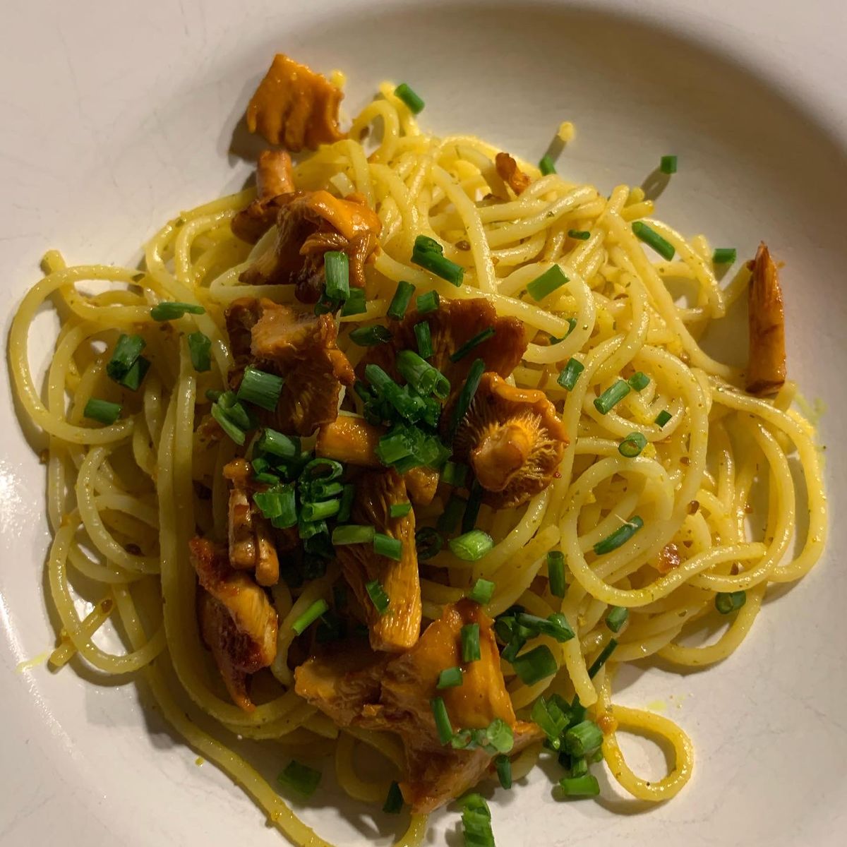 Spaghetti mit Pfifferlinge | Rezept | Kitchen Stories