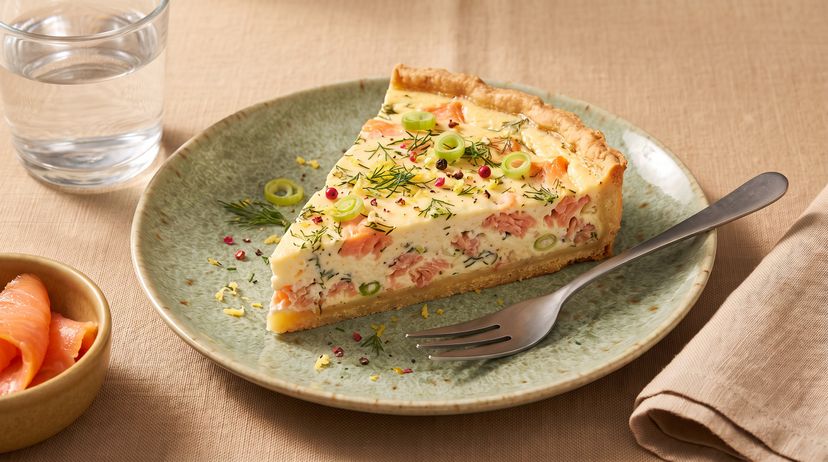 Herzhafte Tarte mit Räucherlachs für einen entspannten Brunch