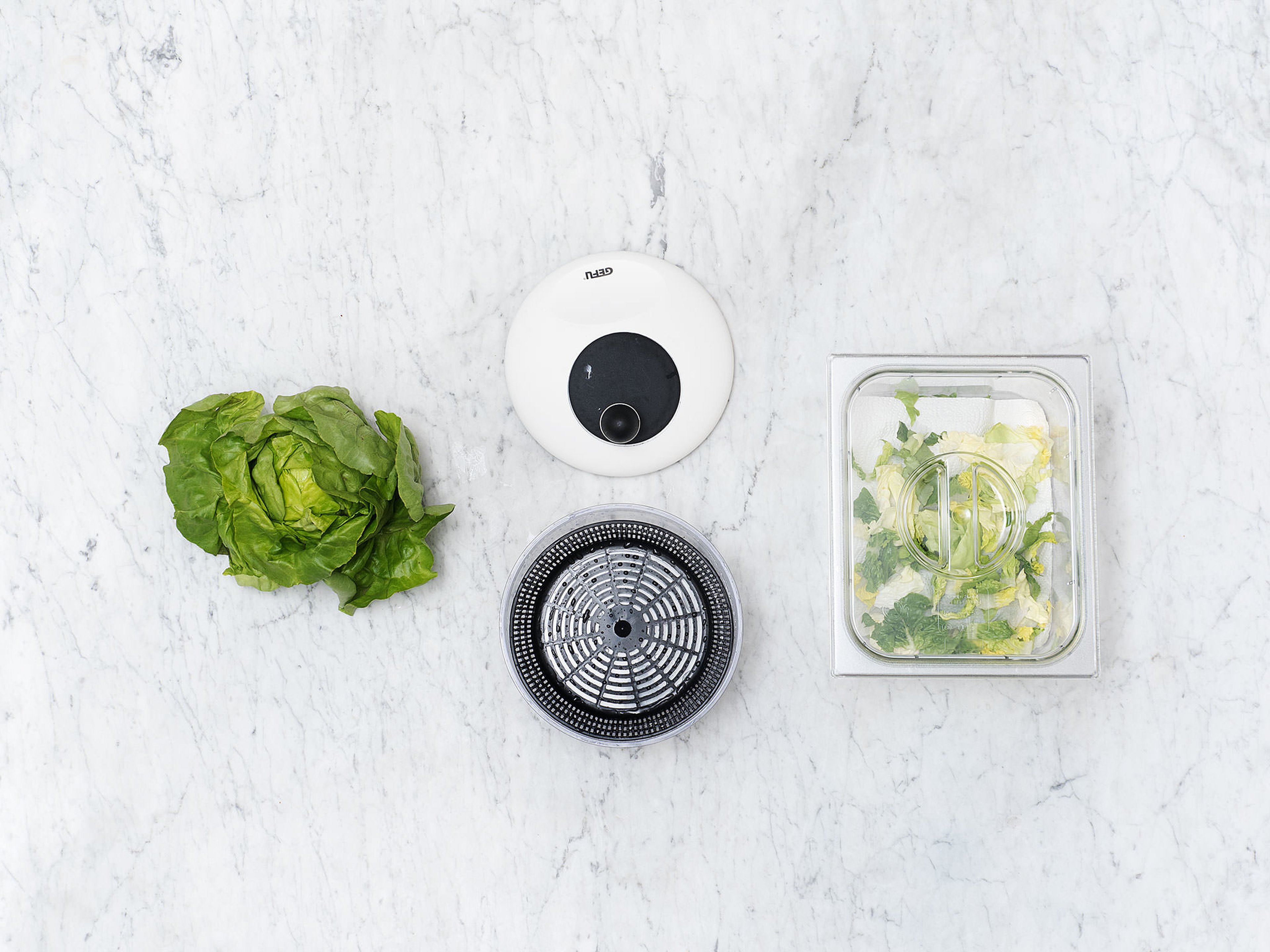 How to clean, dry, and store salad