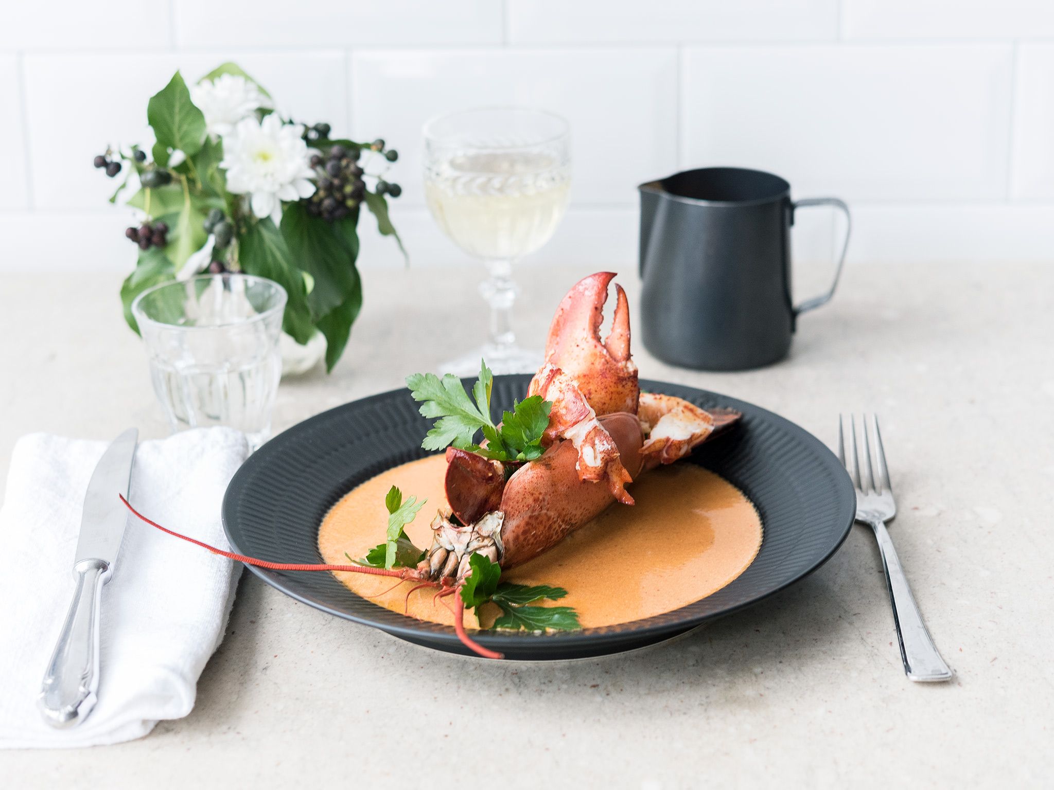 Lobster in bisque sauce Recipe Kitchen Stories
