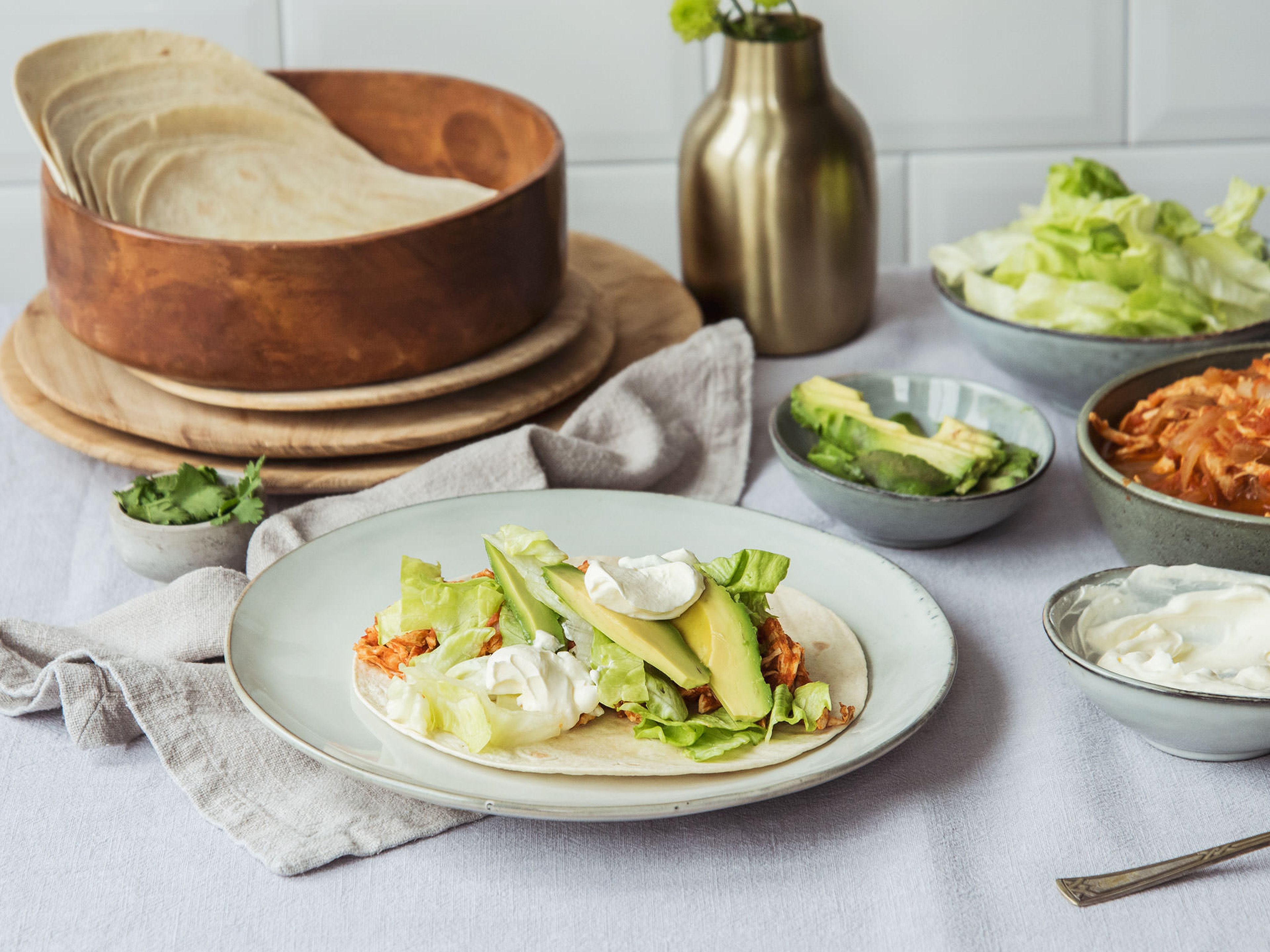 Mexikanische Hähnchen-Tacos