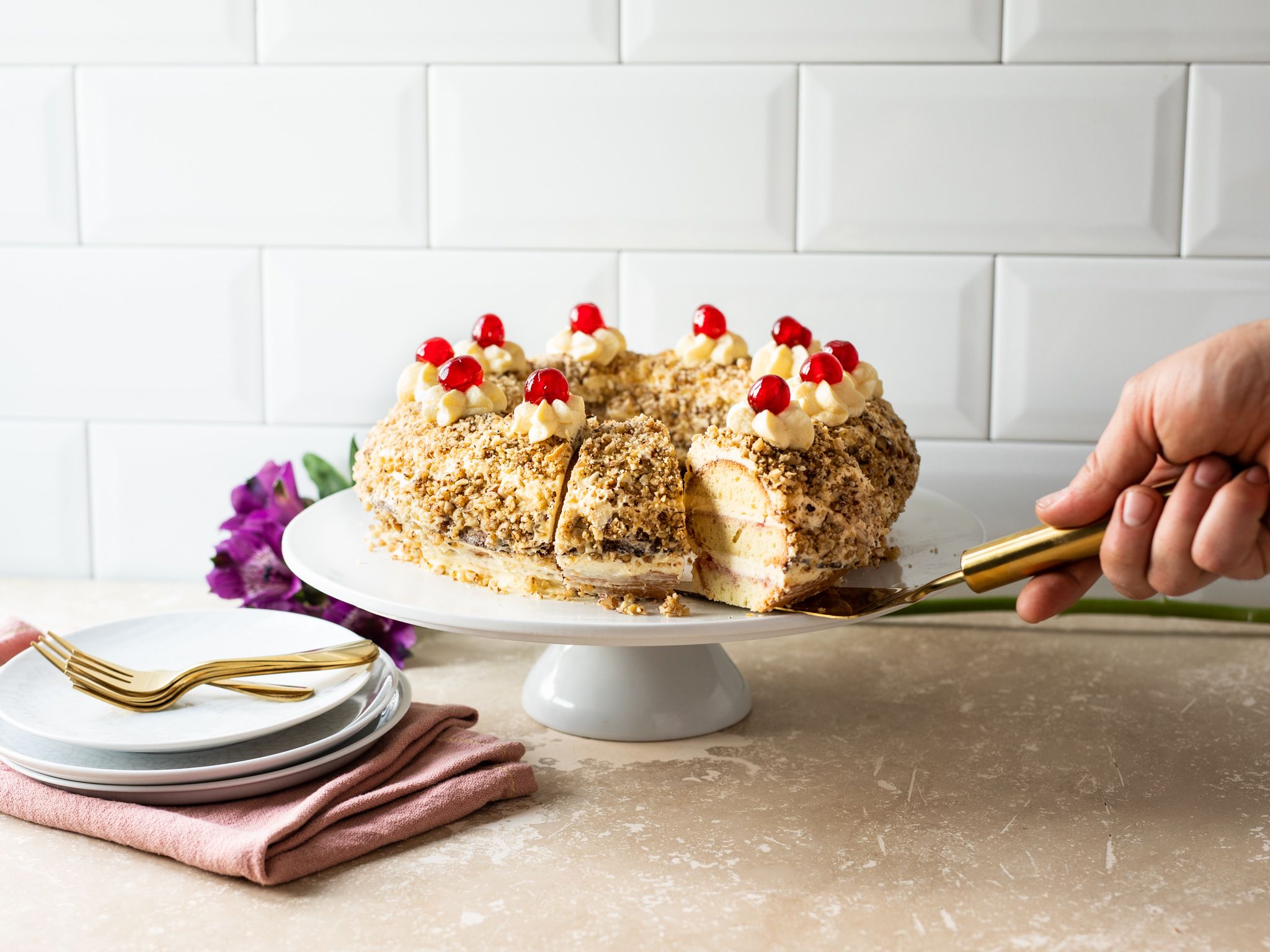 German crown cake (Frankfurter Kranz) Recipe Kitchen Stories