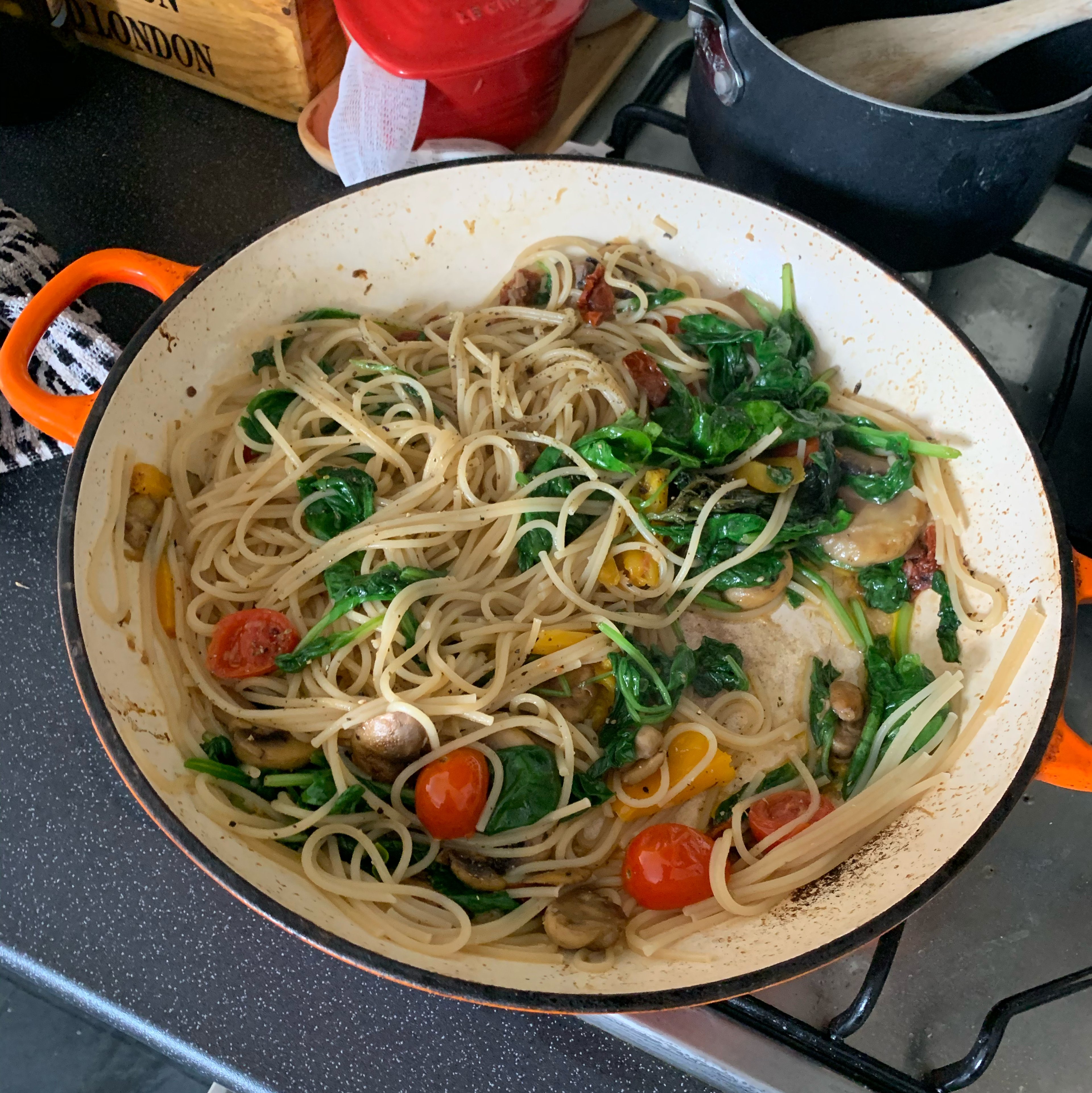 A light pasta lunch