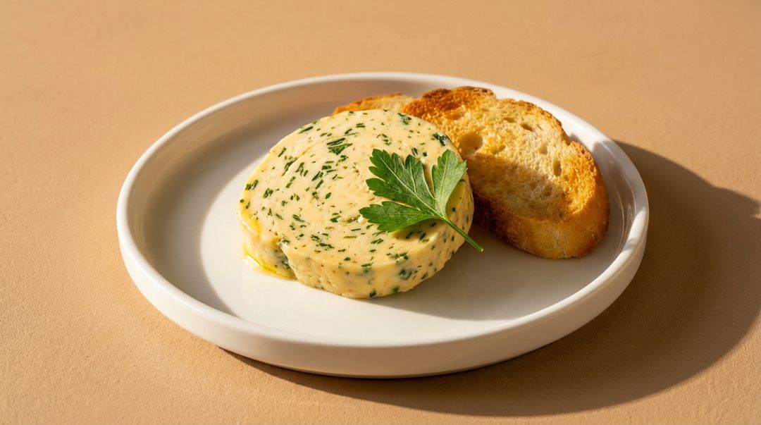 Selbstgemachte Knoblauch-Parmesan-Butter für knuspriges Brot und Grillabende