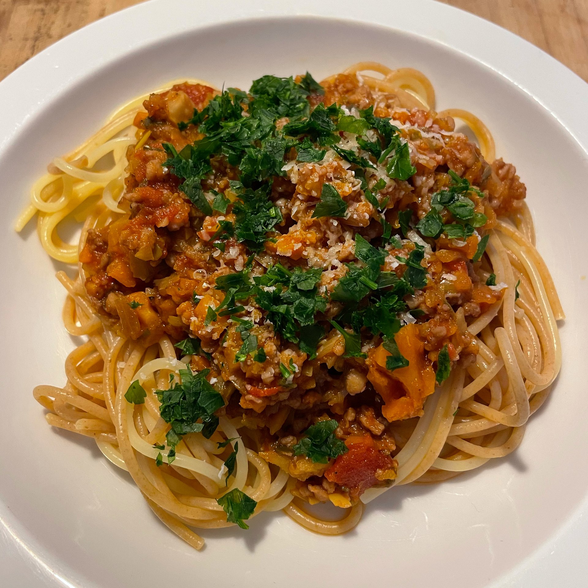 Vegetarische Spaghetti Bolognese | Rezept | Kitchen Stories