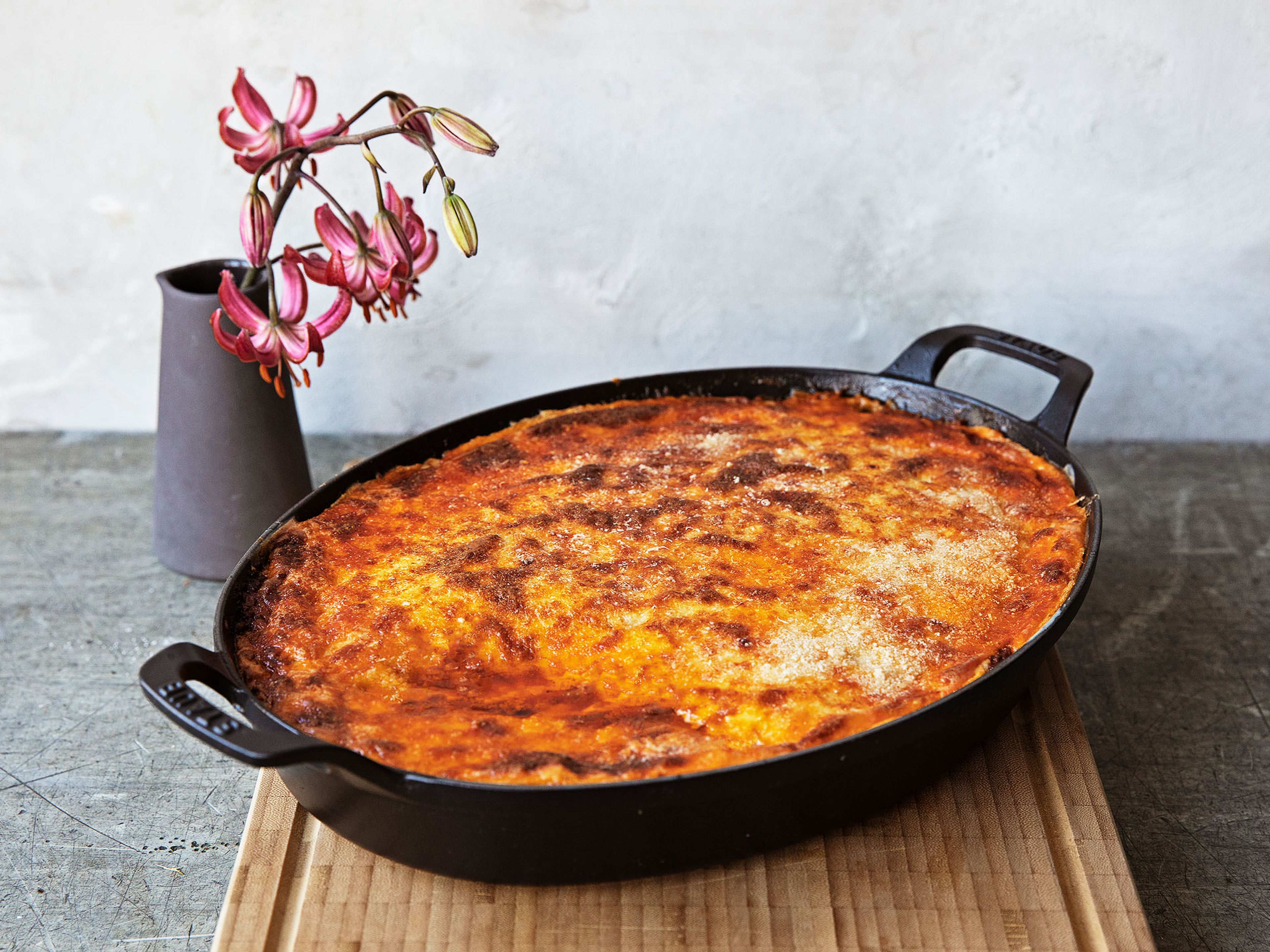 Klassisches Moussaka (Griechische Auberginenlasagne)