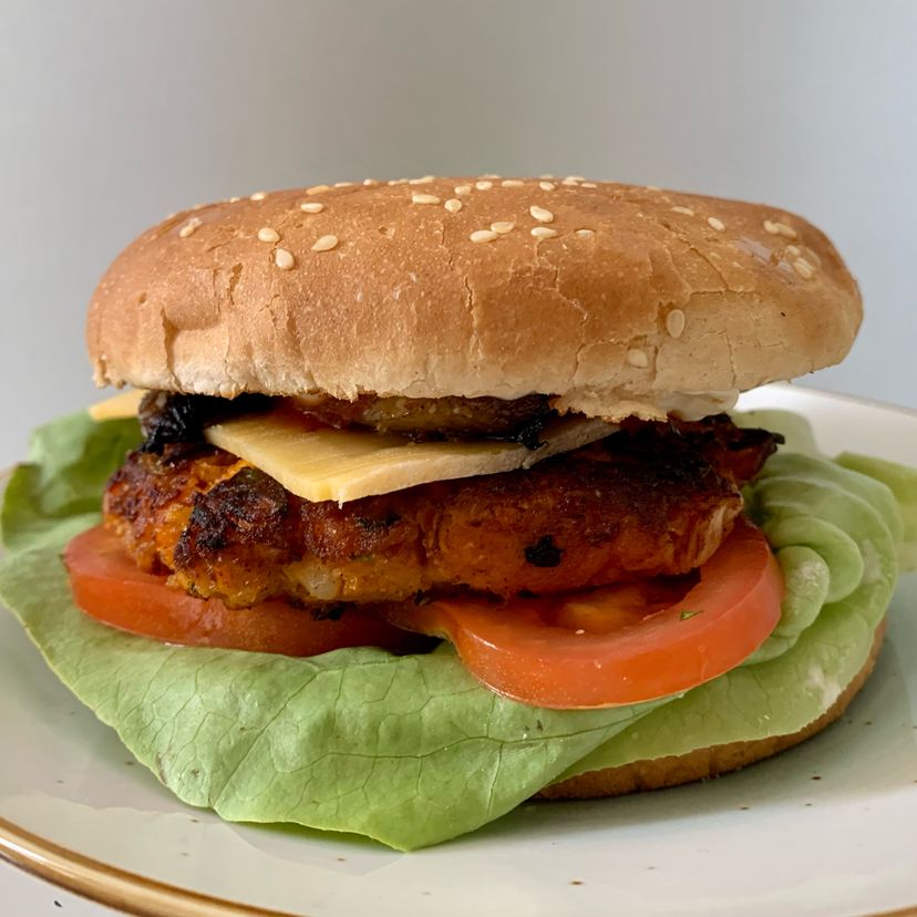 Vegane Burger Patties mit dem Cookit