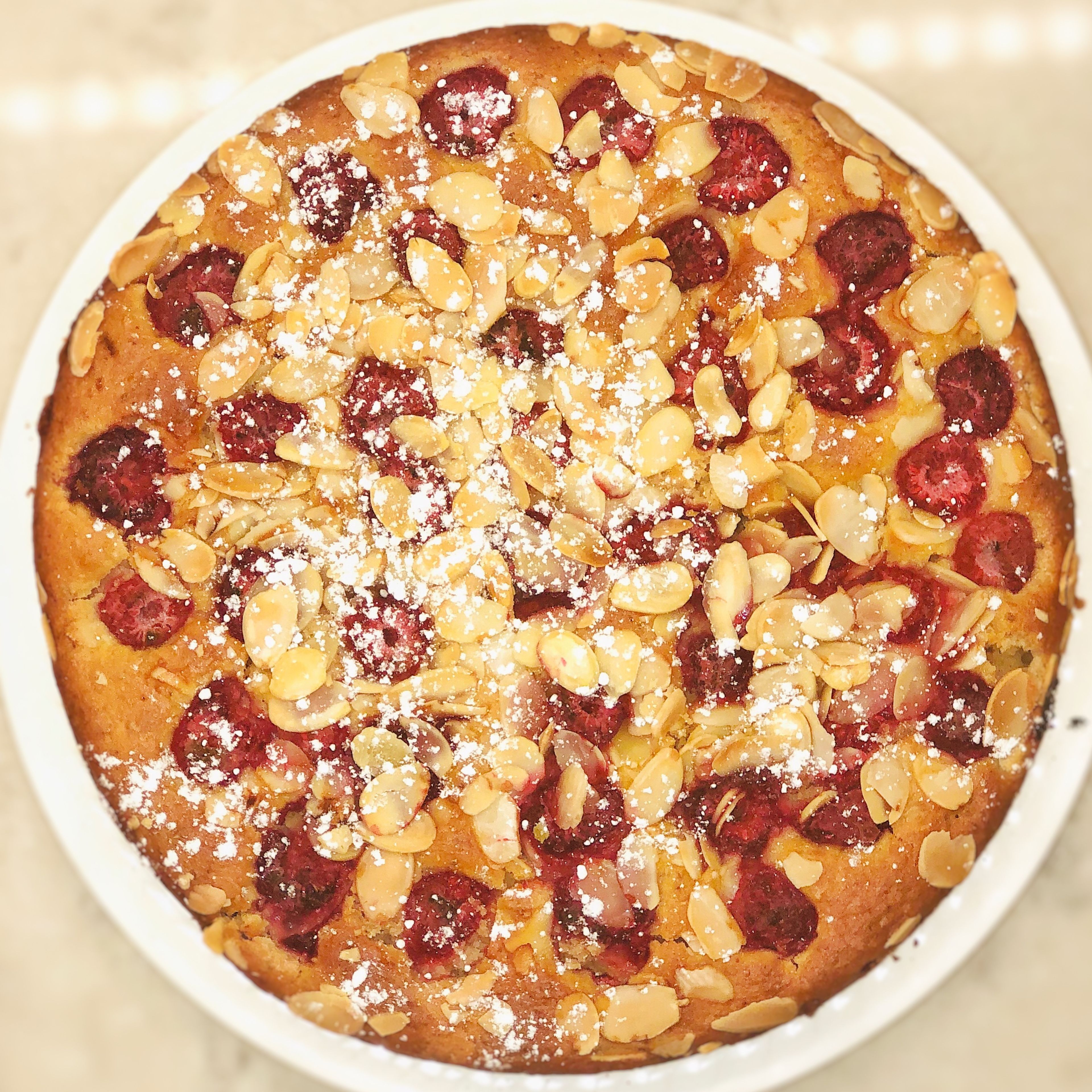 Raspberry - Almond cake (+vegan)