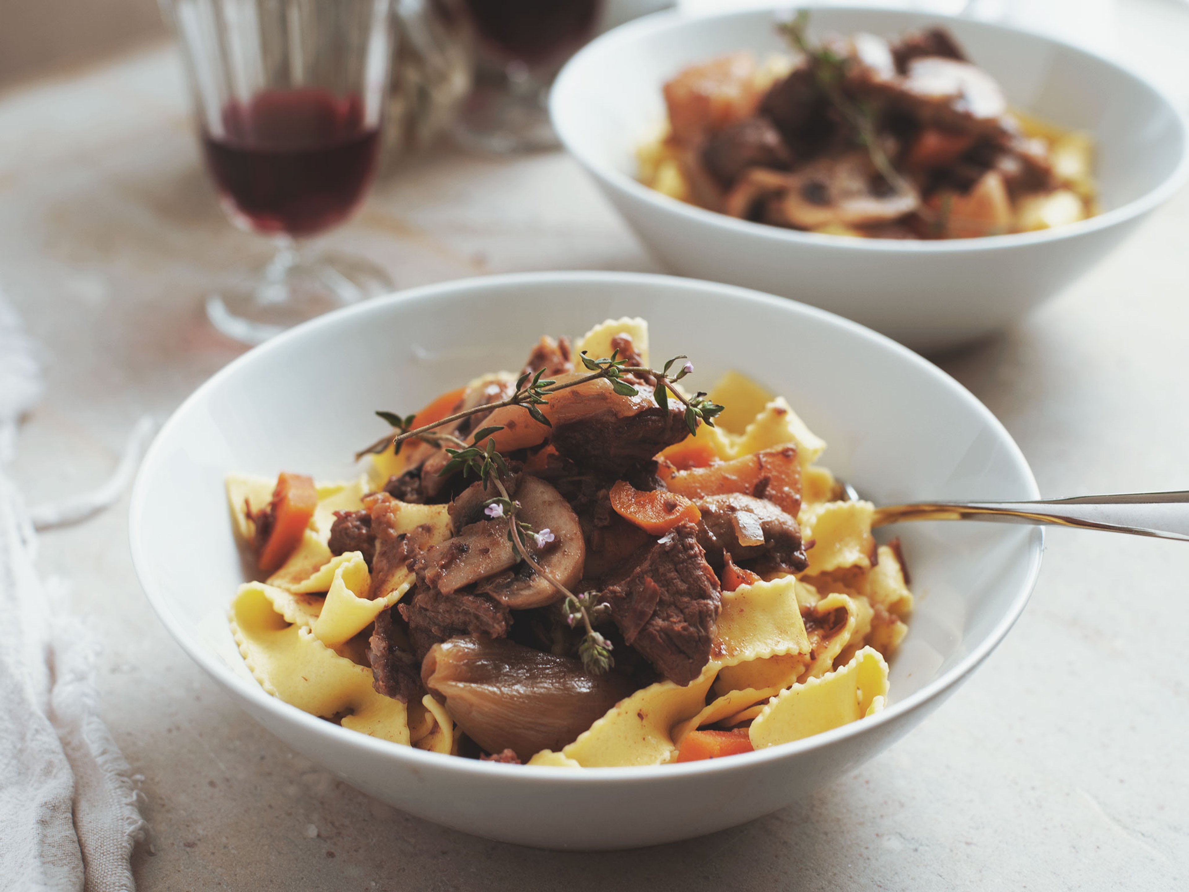 Slow-cooker beef Bourguignon