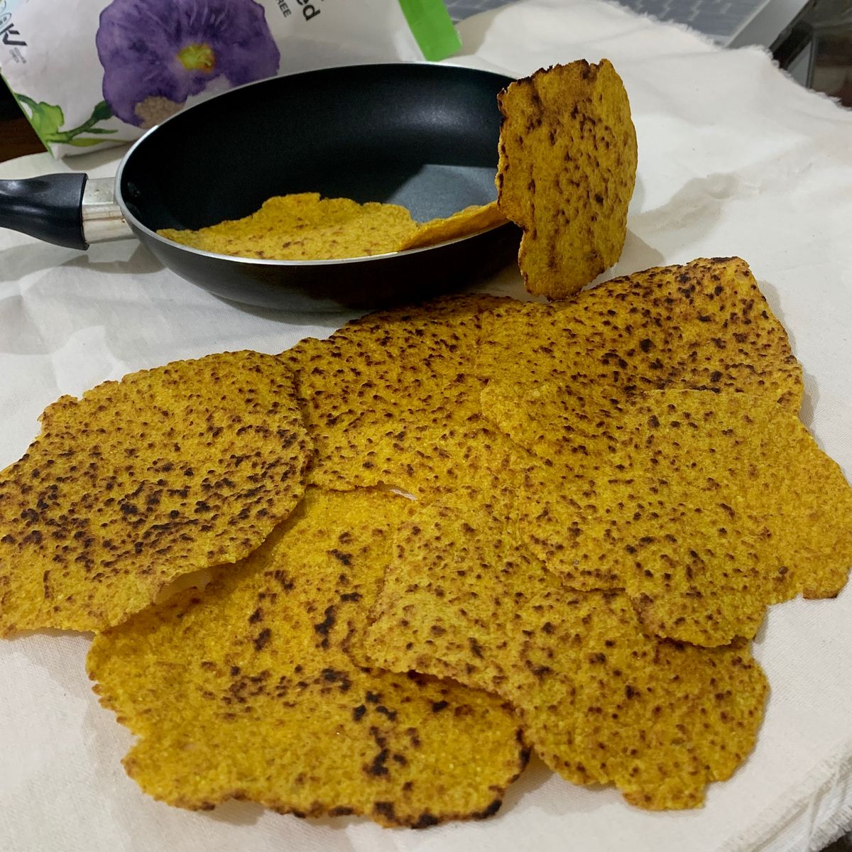 Turmeric flaxseed tortilla Recipe Kitchen Stories
