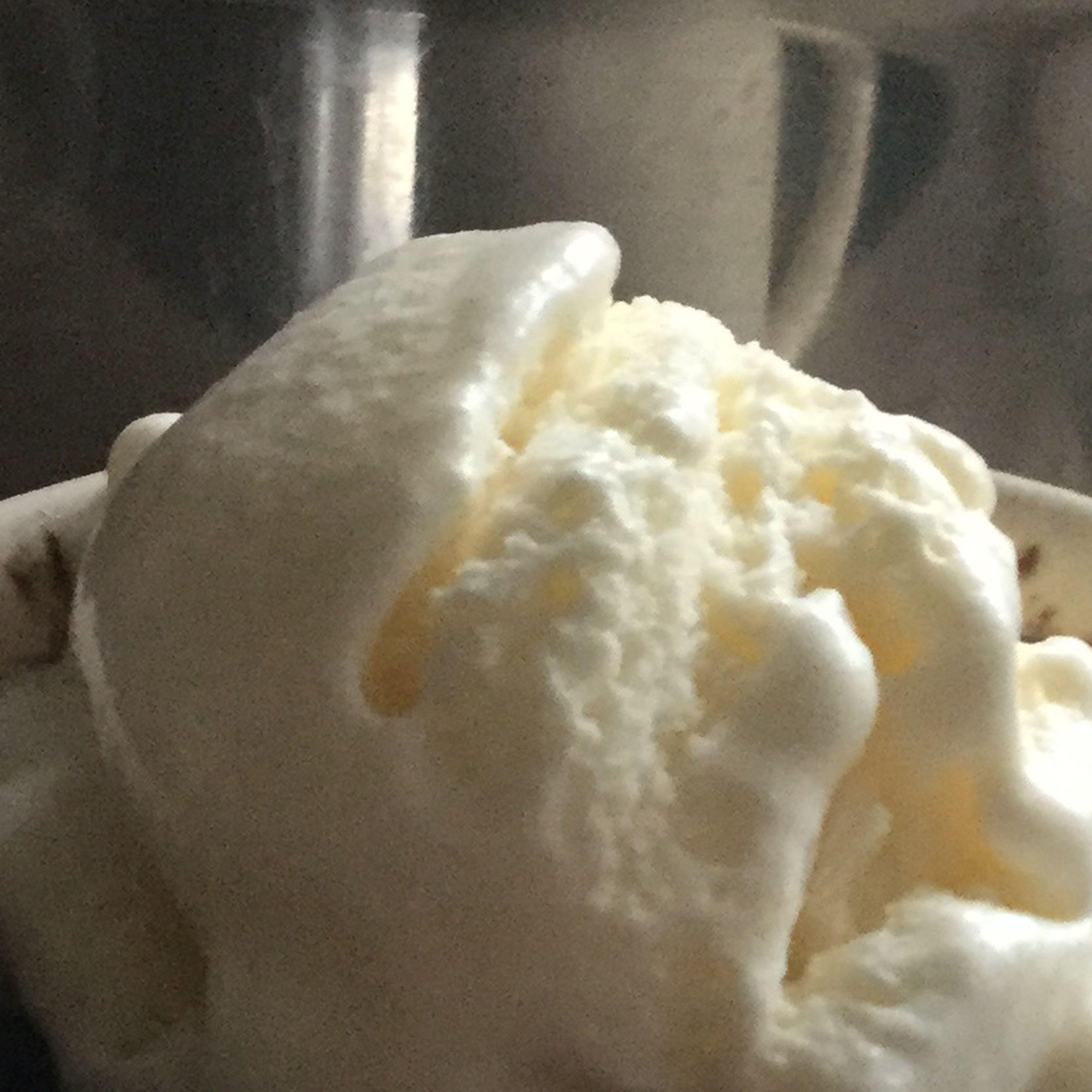 Take vanilla ice cream that has been frozen for 4-5 hours and cut into bite sized squares or preferred shape