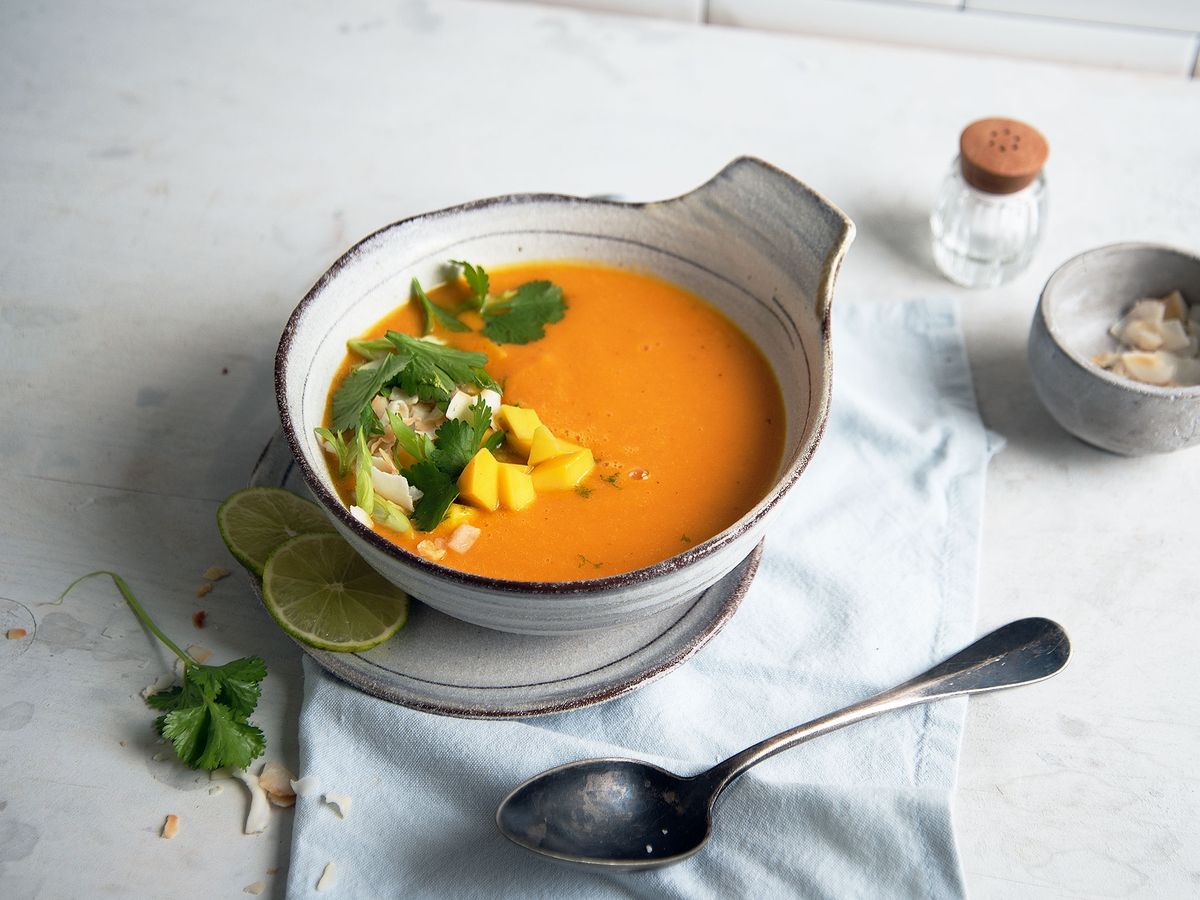 Sweet potato and orange soup Recipe Kitchen Stories