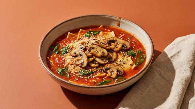 Vegane Lasagnesuppe