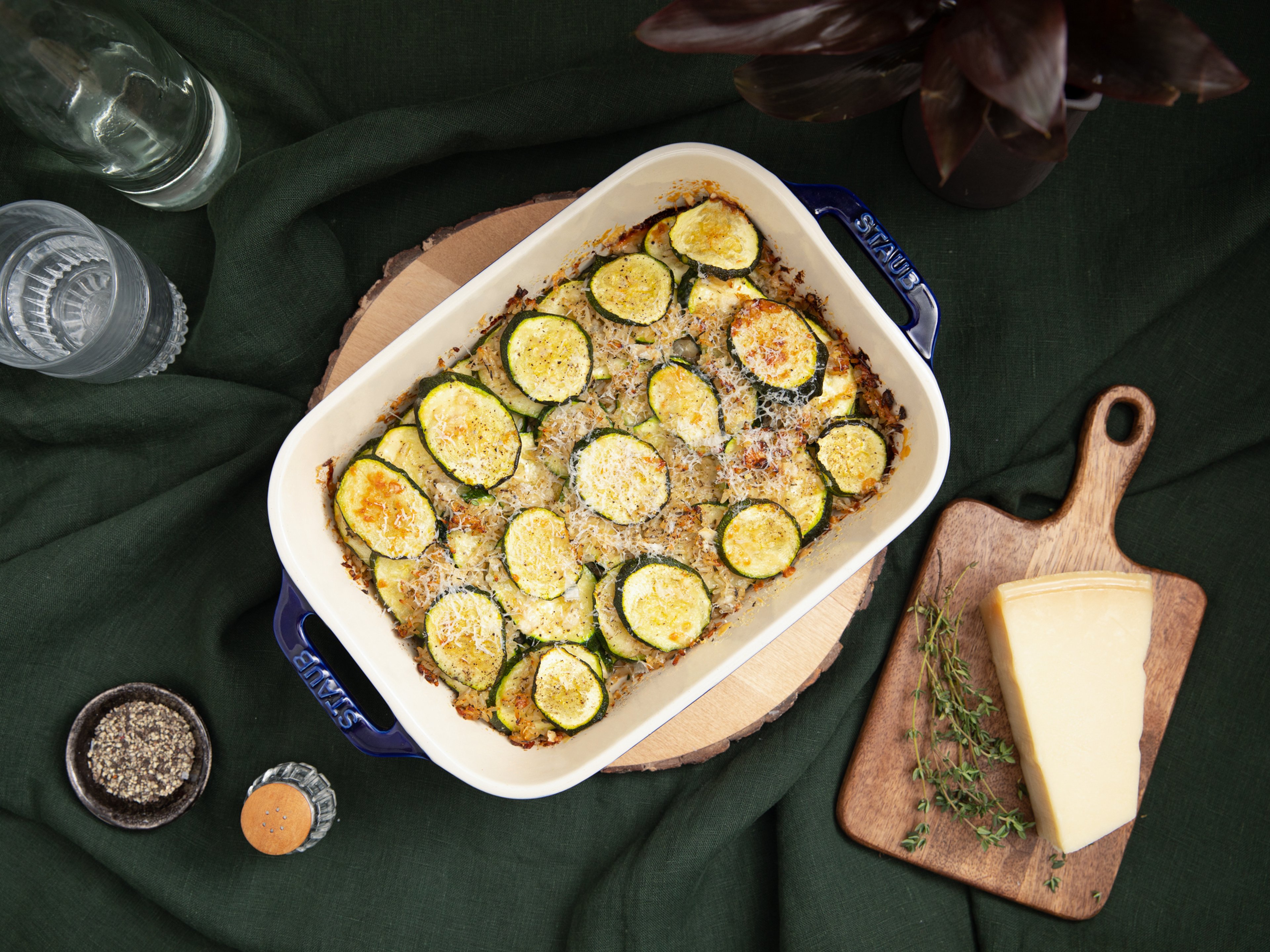 Zucchini-Reis-Gratin