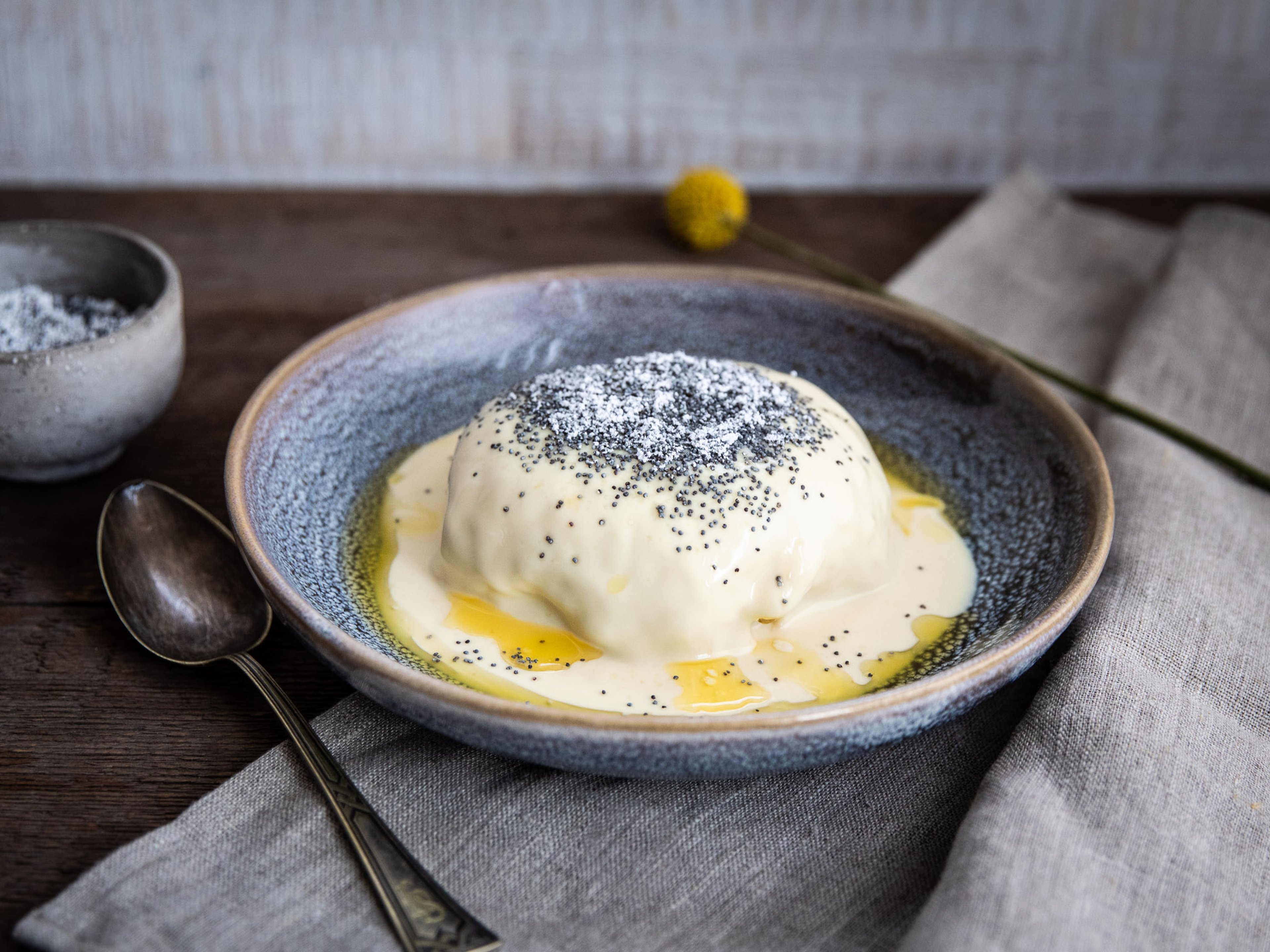 Germknödel mit Pflaumenmus