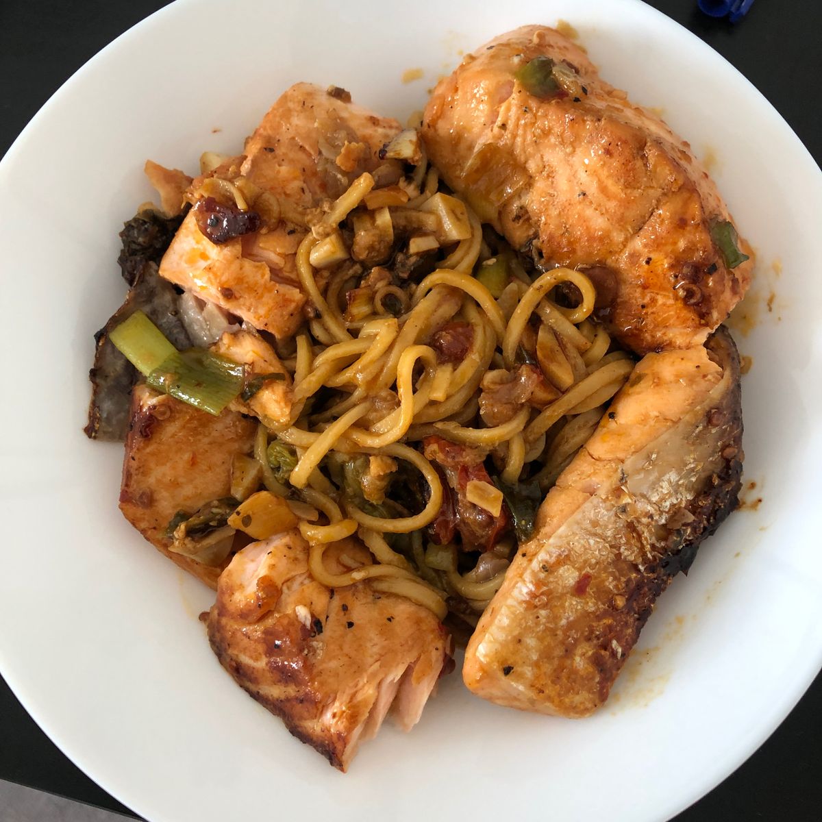 Teriyaki Salmon with noodles | Recipe | Kitchen Stories