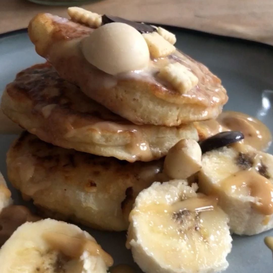 Vegane fluffige Pancakes