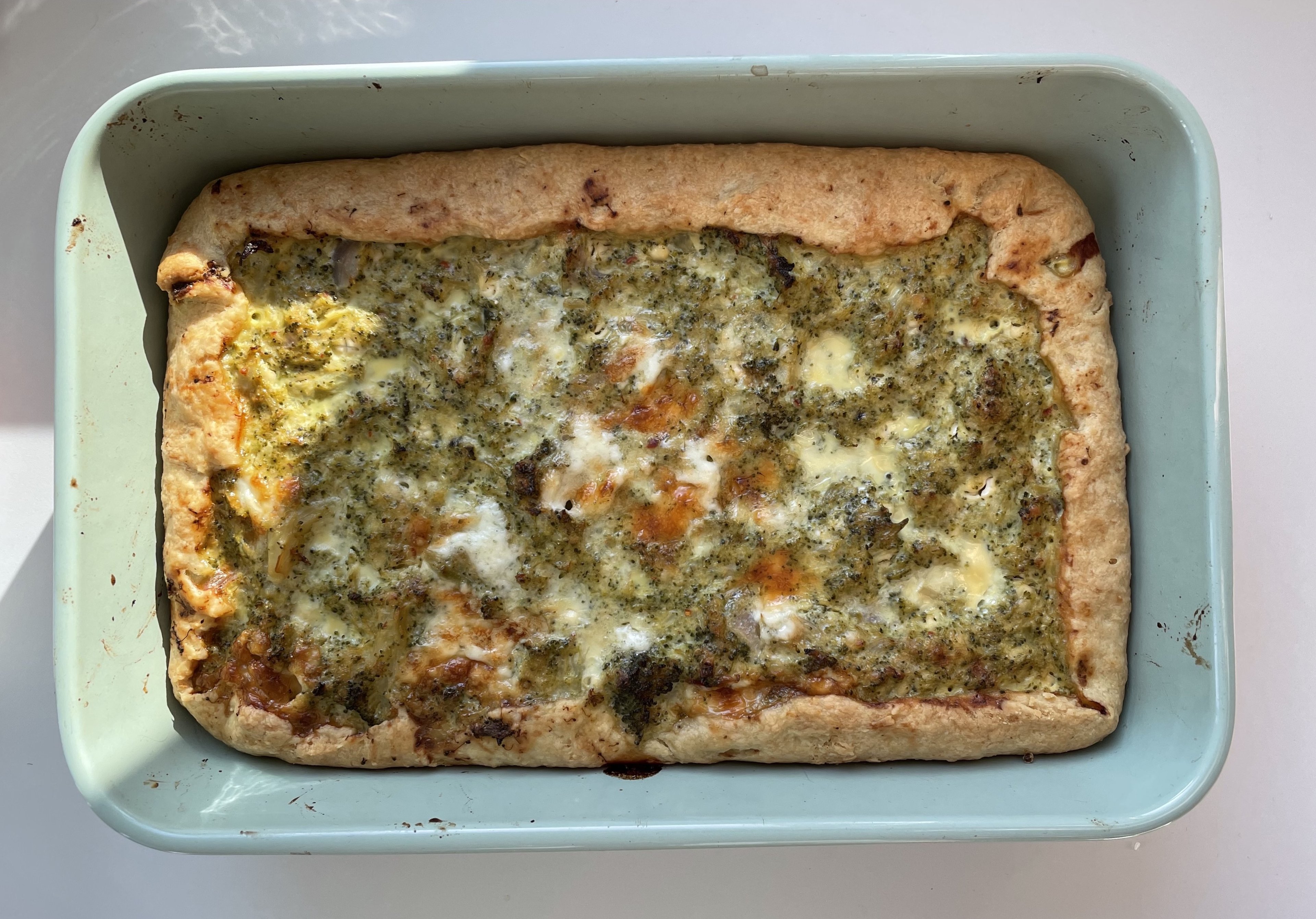 Broccoli and Taleggio Cheese Quiche