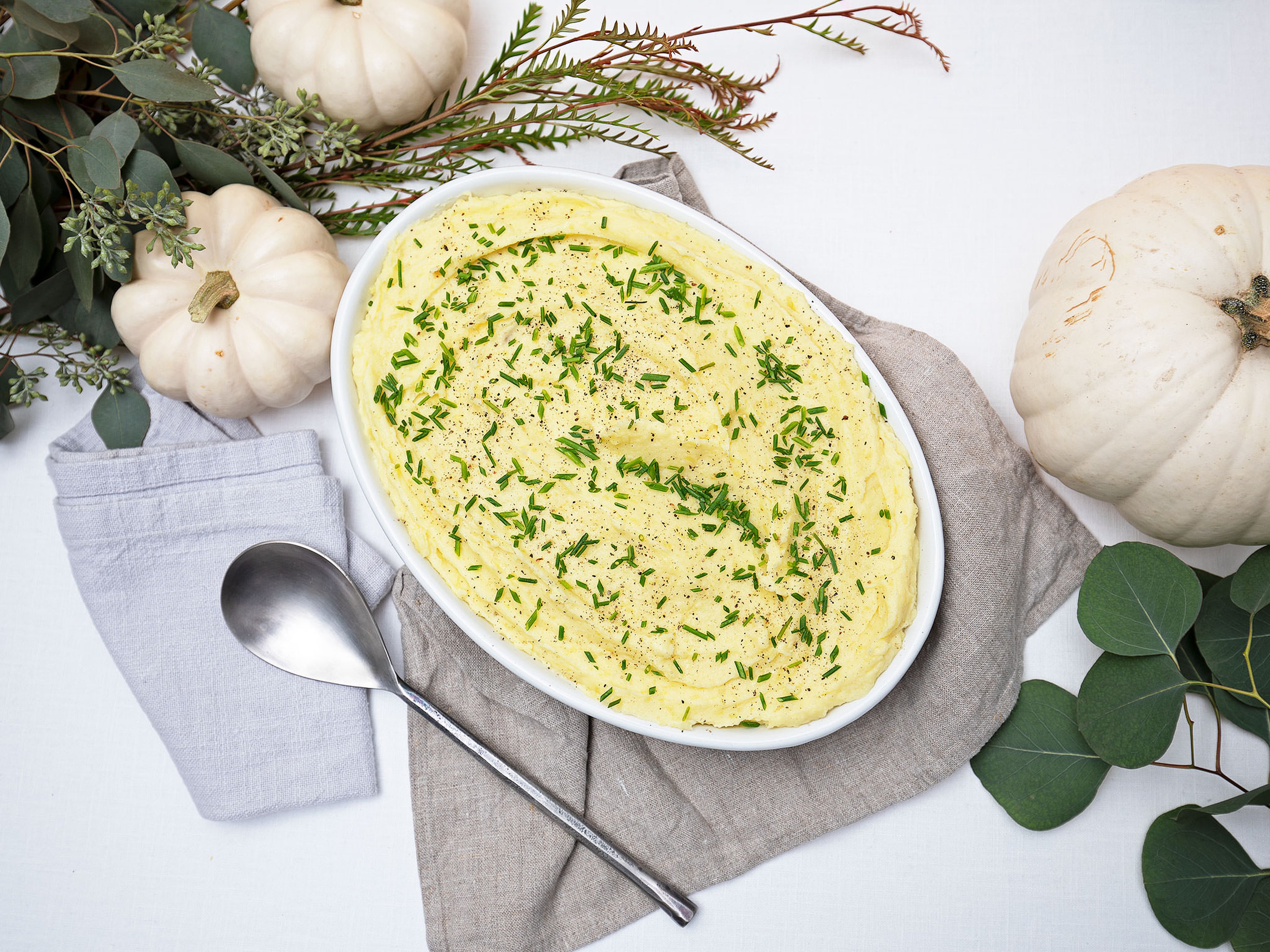 Creamy, garlicky mashed potatoes