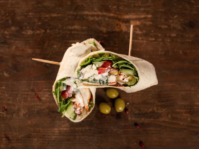 Greek inspired wrap | Recipe | Kitchen Stories