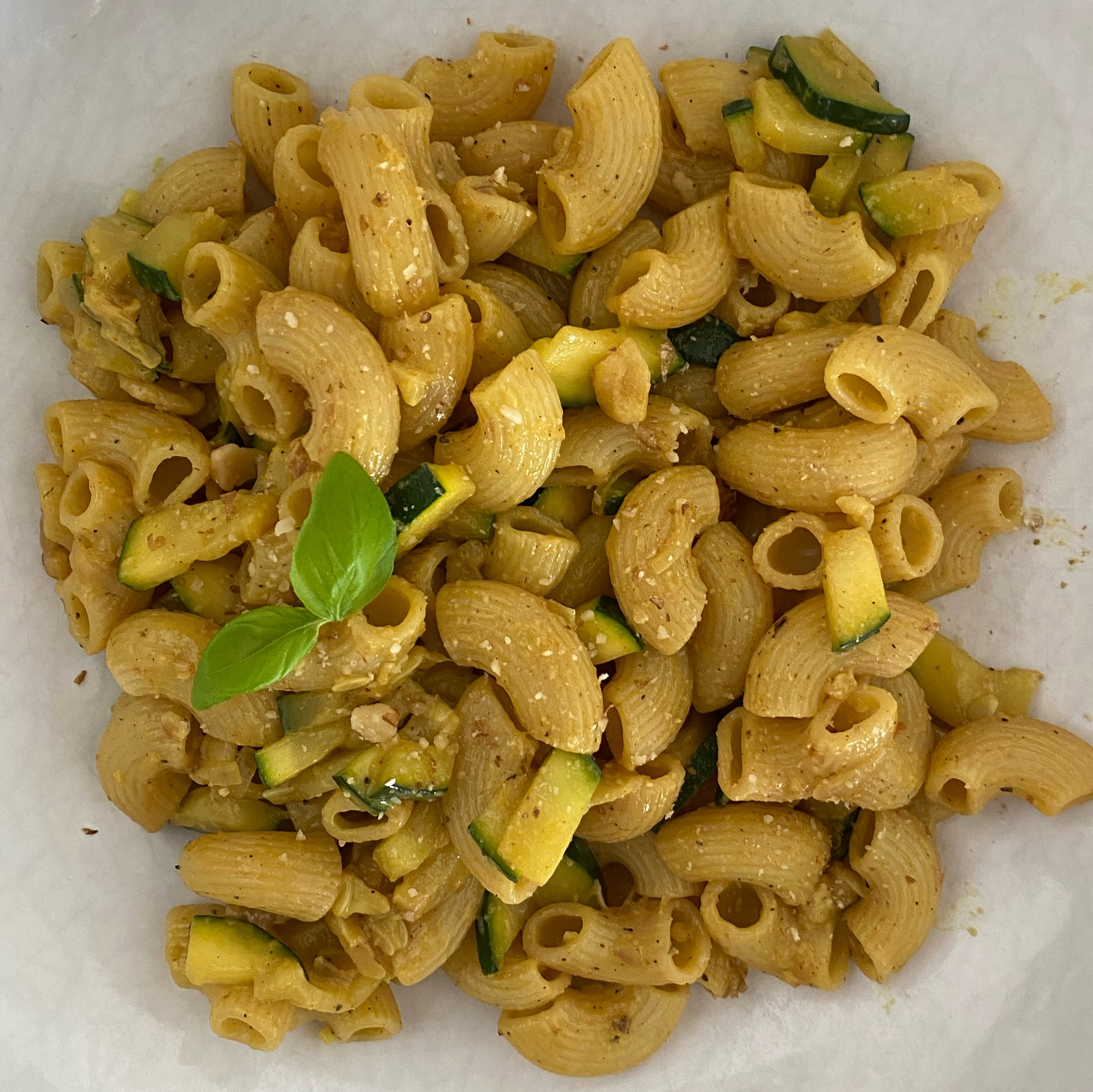 Cheesy Vegan Zucchini Pasta