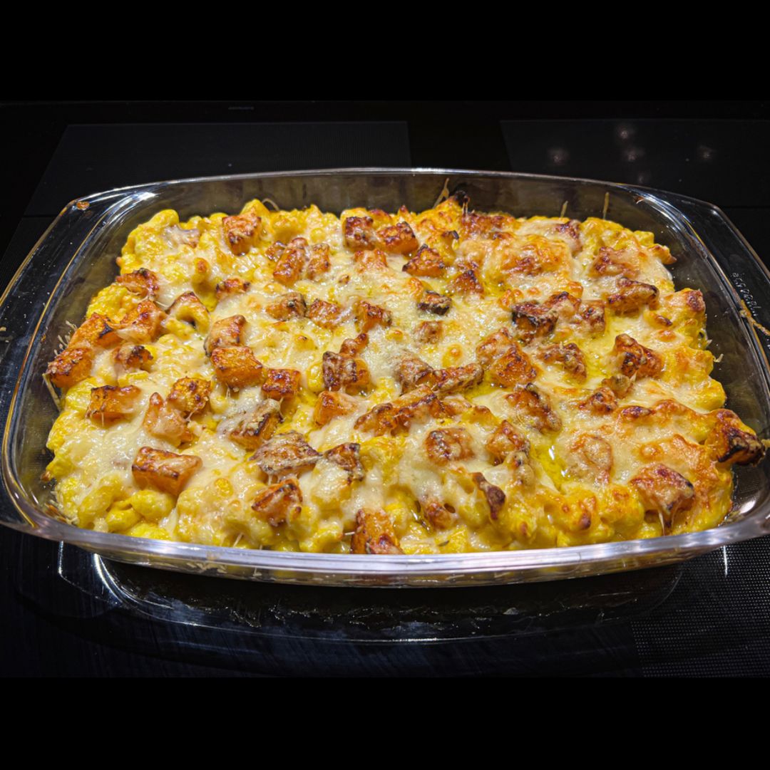 Gratinierte Spätzle mit Butternutkürbis