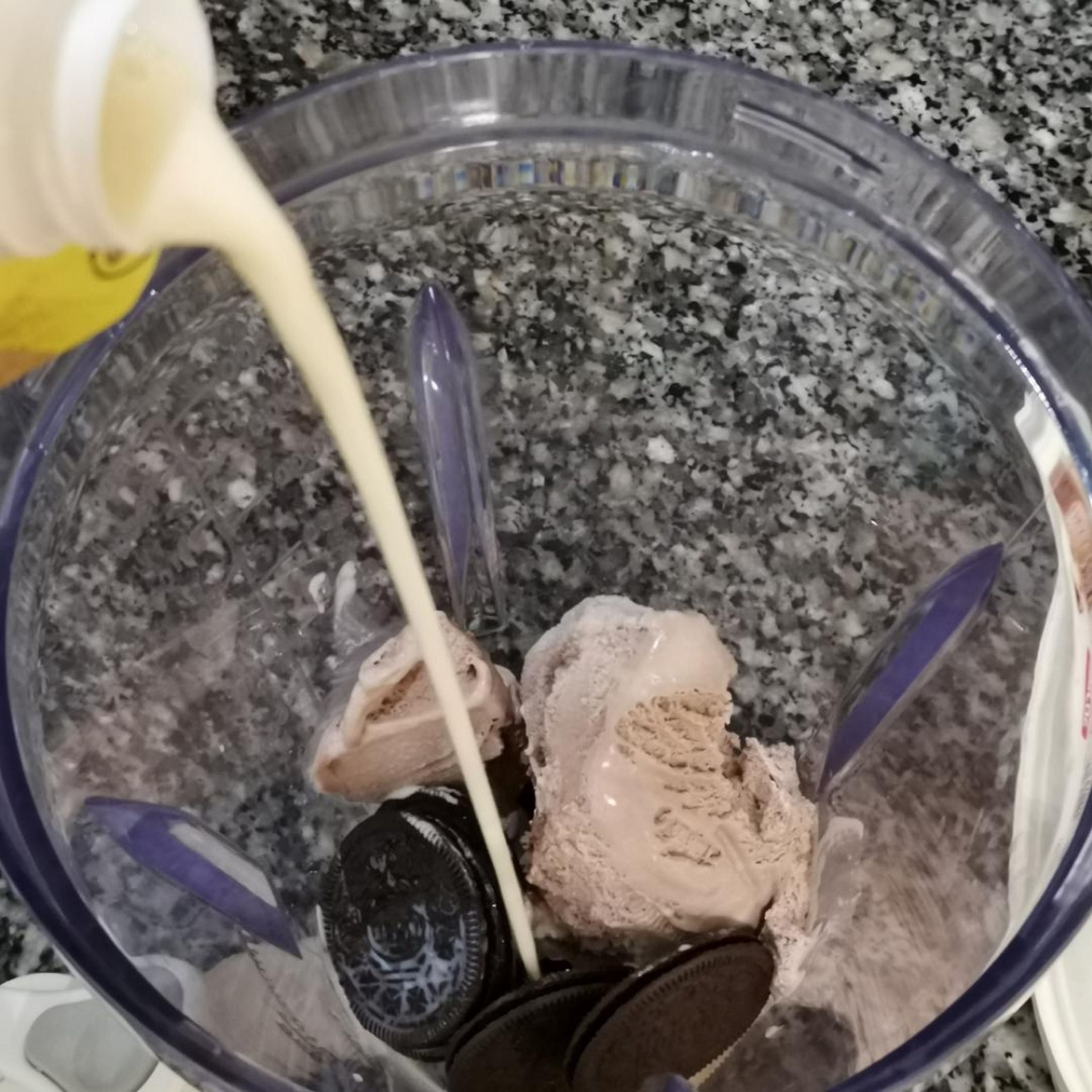 Fill everything with soy vanilla milk