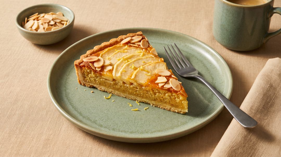 Französische Apfel-Frangipane-Tarte mit saftiger Mandelcreme