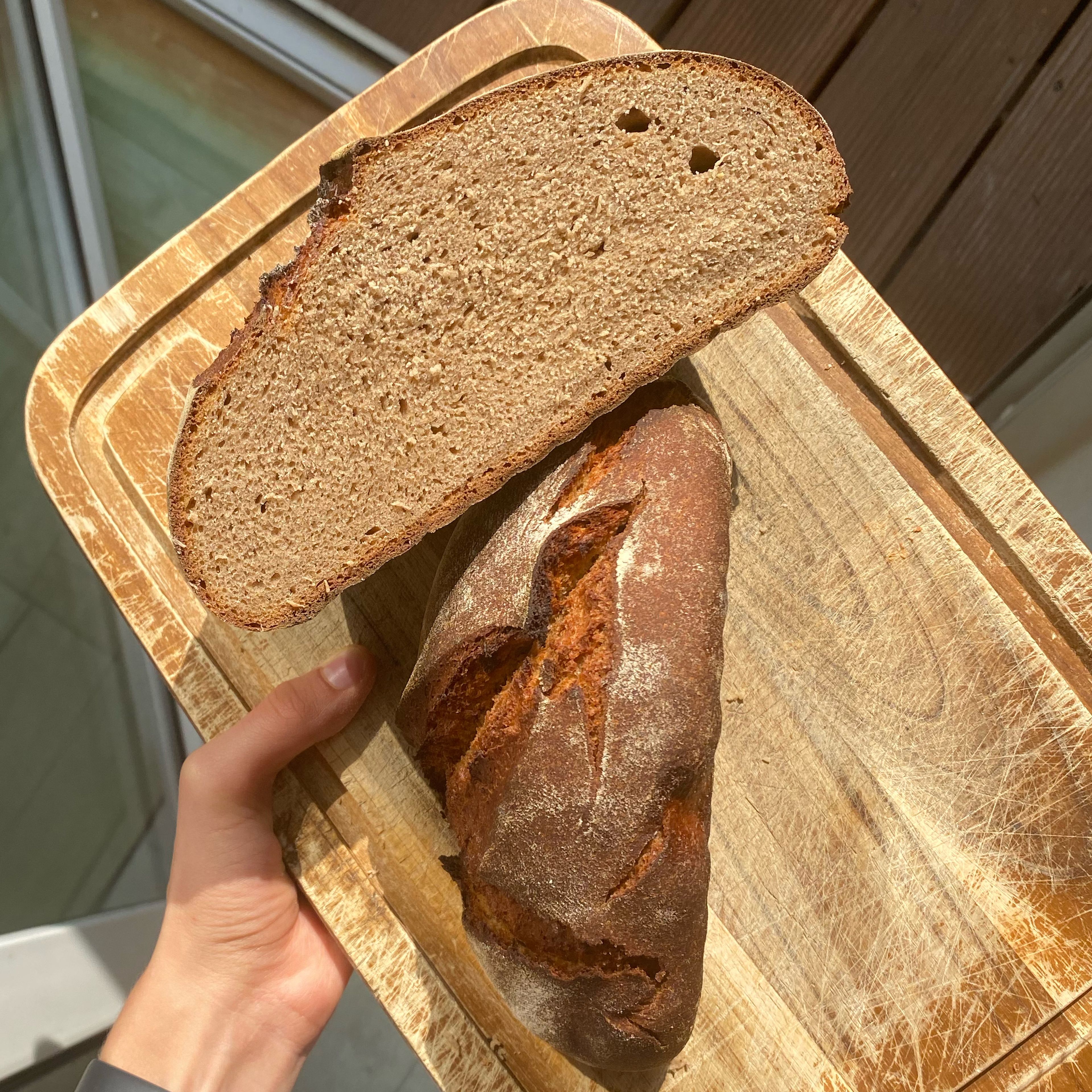 rustic rye bread