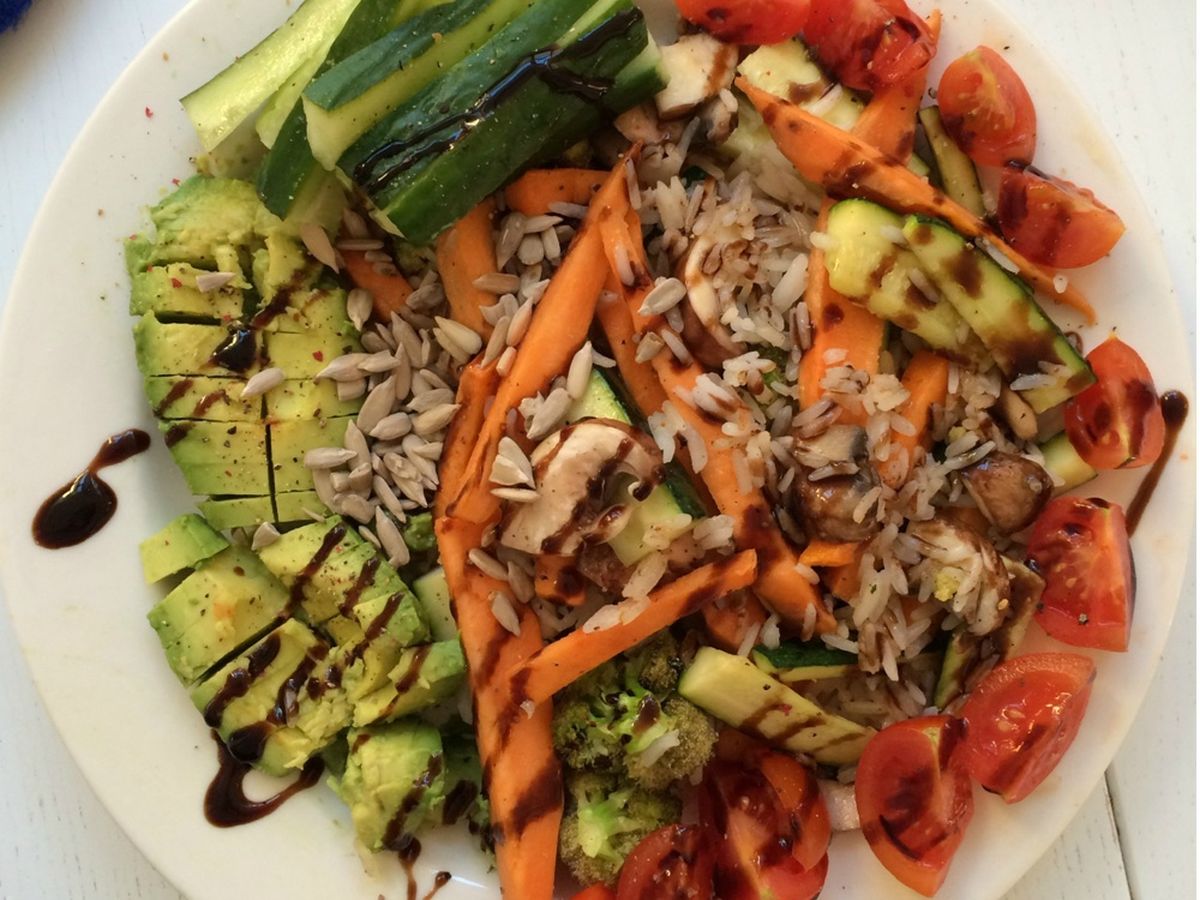 Rice with sweet potato and stir-fried vegetables | Recipe | Kitchen Stories