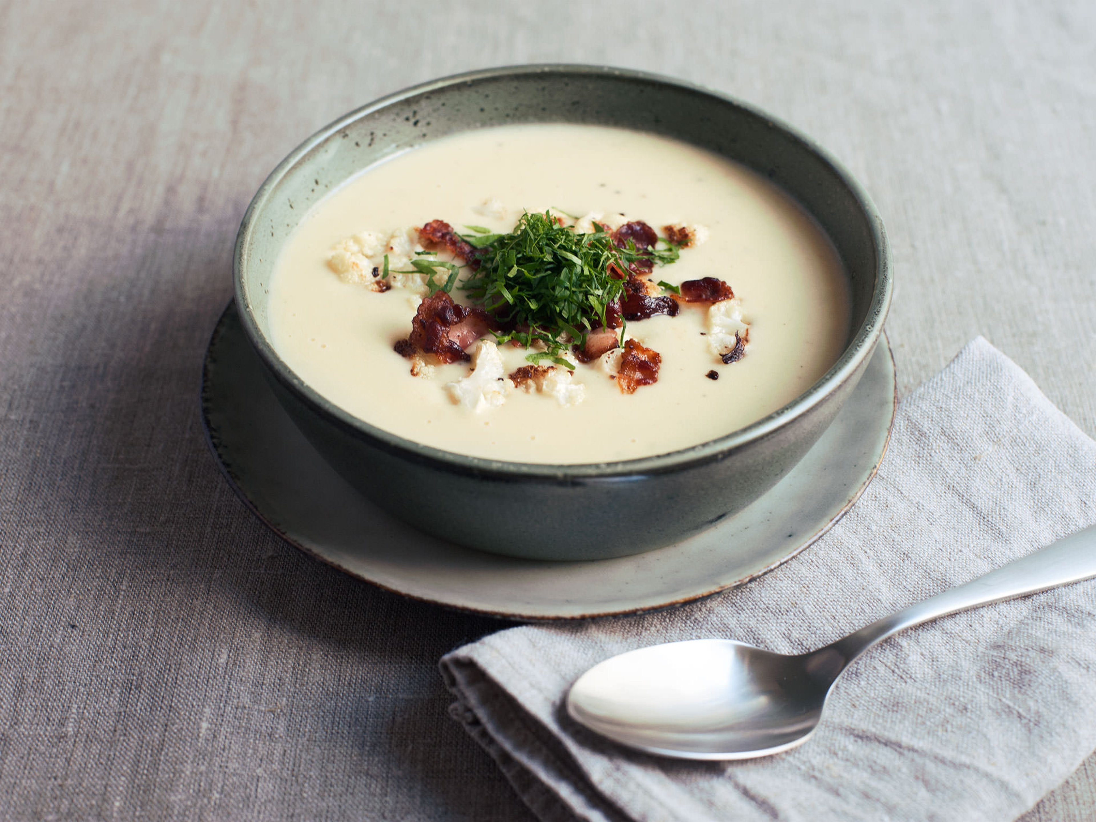 Potato soup with horseradish