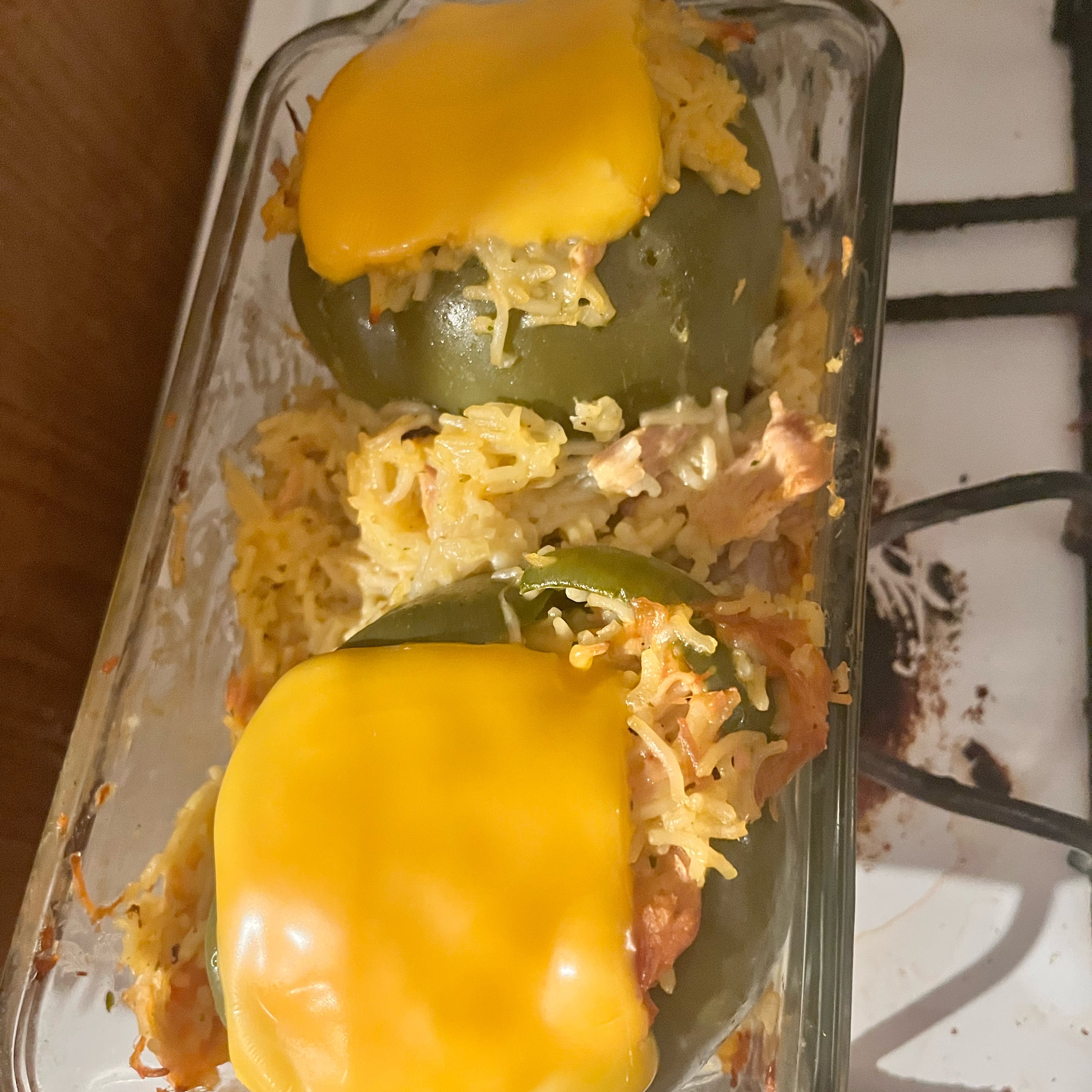 Chicken Stuffed Green Peppers