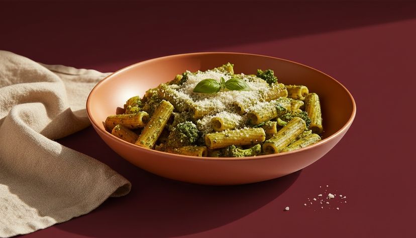 Cremige Brokkolipesto-Pasta für ein unkompliziertes Abendessen