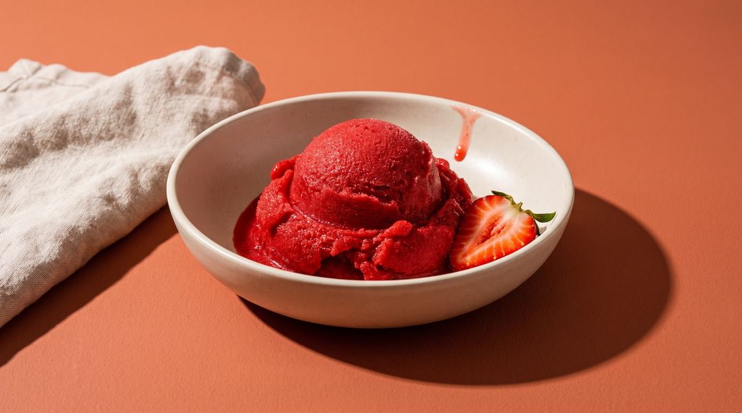 So machst du dieses Erdbeer-Eis prickelnd
