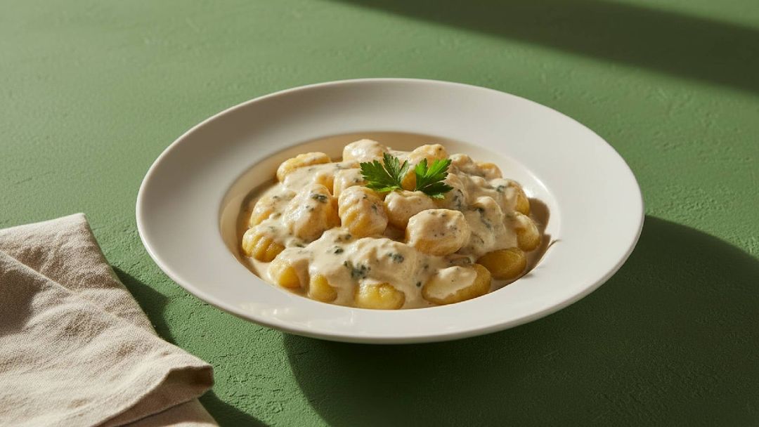 Leckeres zum Feierabend: Gnocchi in würziger Gorgonzolasoße